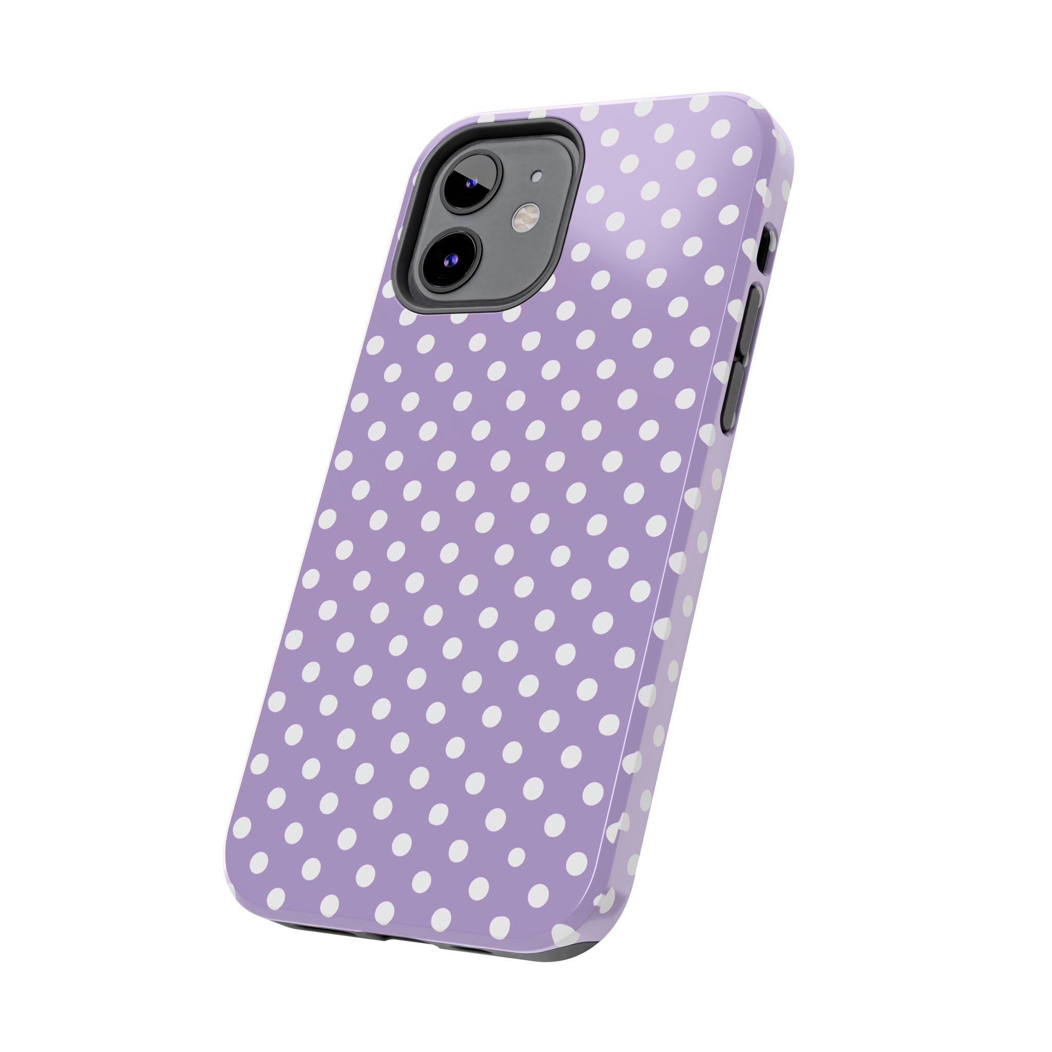 Purple Polka Dot Phone Case  - Tough Impact-Resistant Case