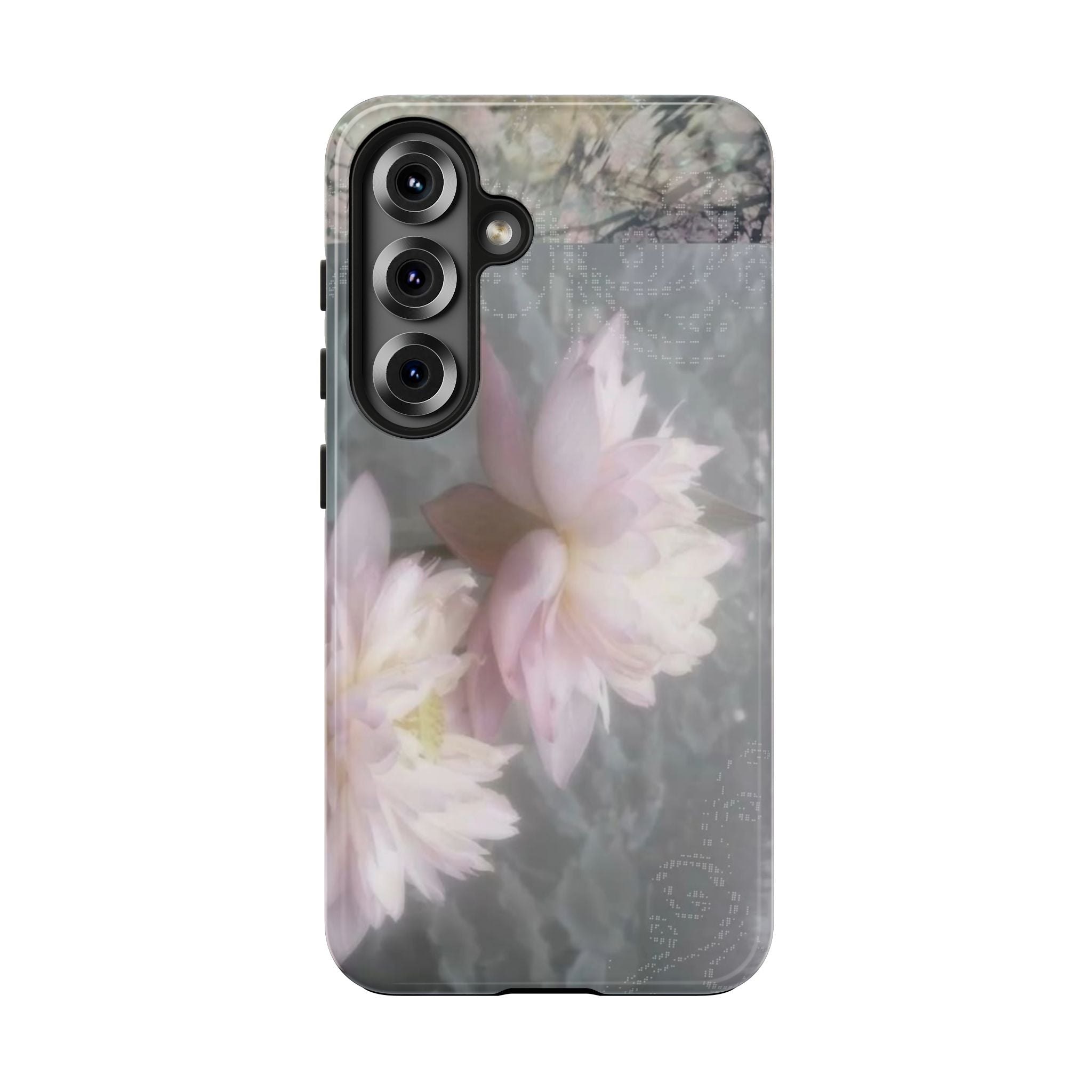 Lotus Flowers Cyber Whimsy Phone Case