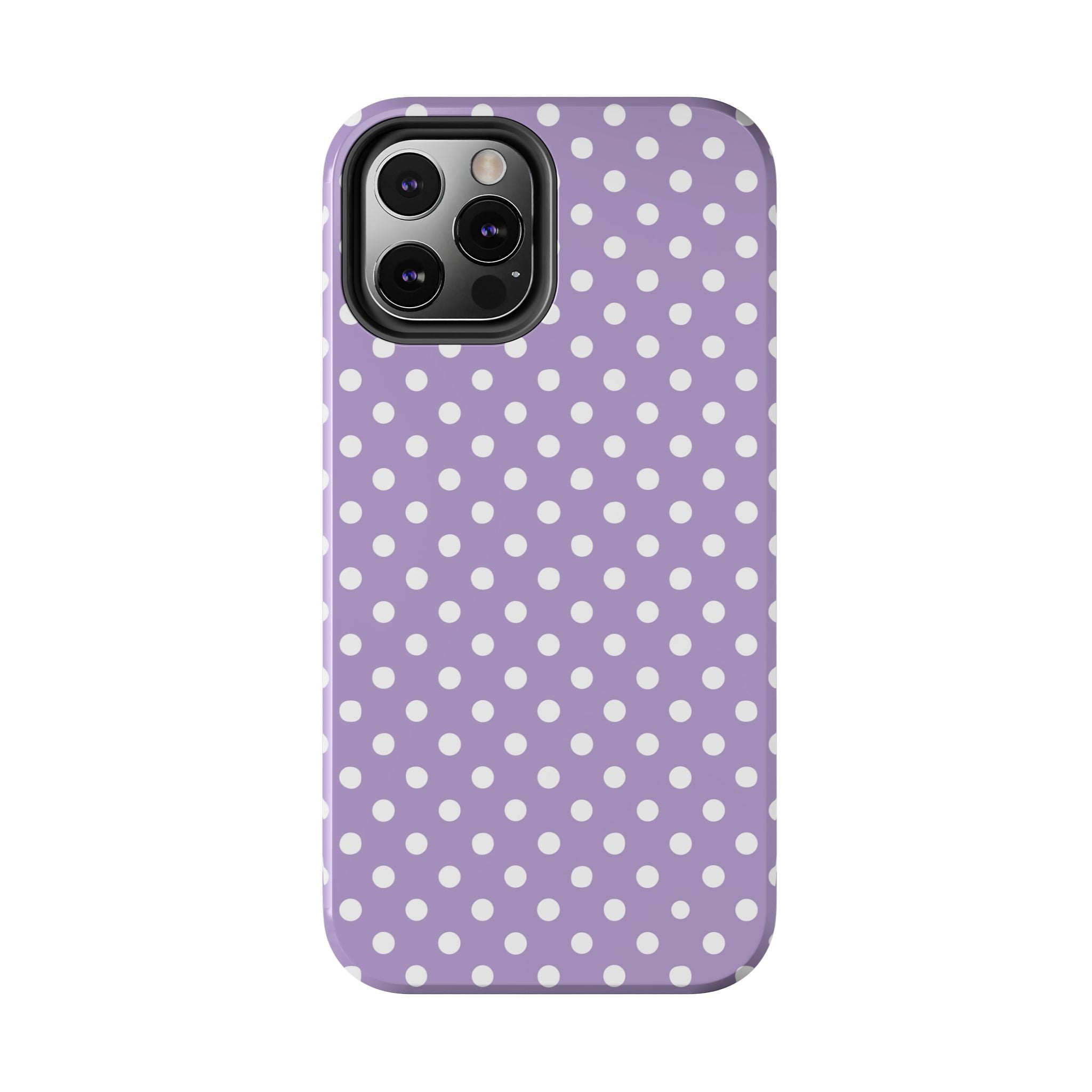 Purple Polka Dot Phone Case  - Tough Impact-Resistant Case