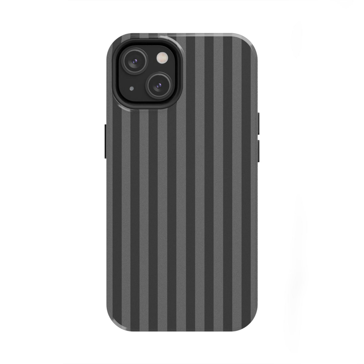 Dark Grey and Black Stripes Phone Case