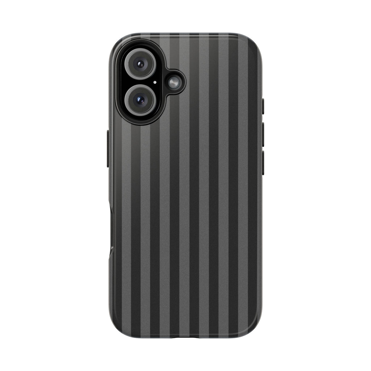 Dark Grey and Black Stripes Phone Case