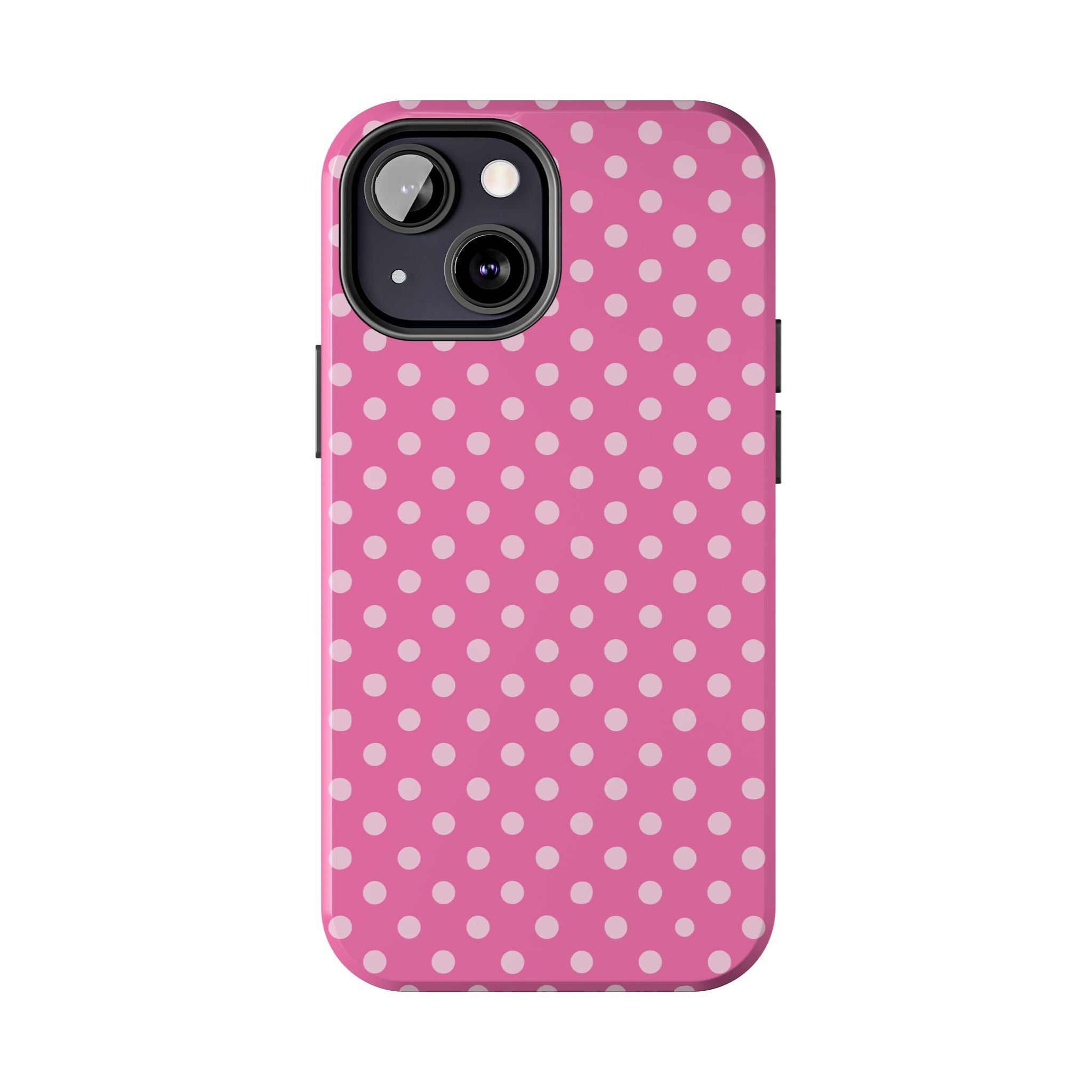 Pink on Pink Polka Dot Phone Case  - Tough Impact-Resistant Case