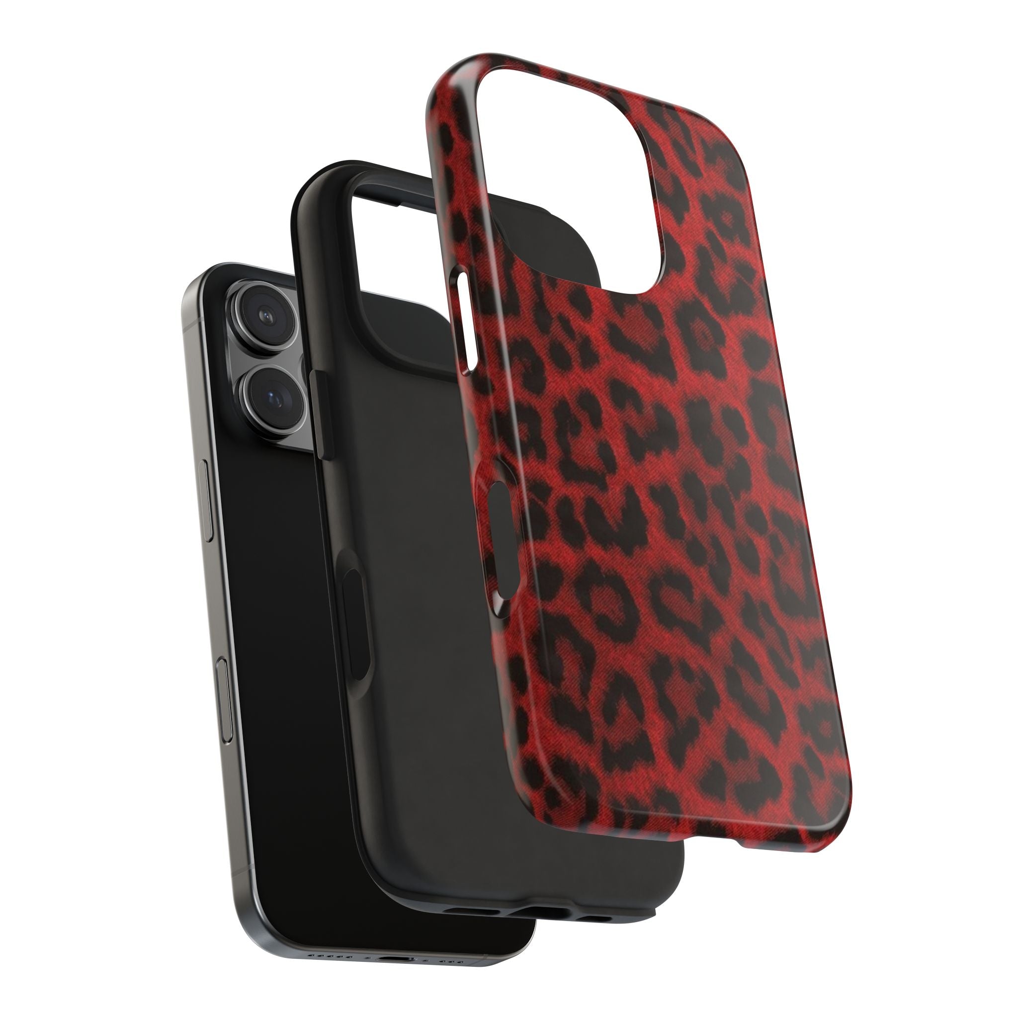 Red Cheetah Leopard Phone Case  - Tough Impact-Resistant Case