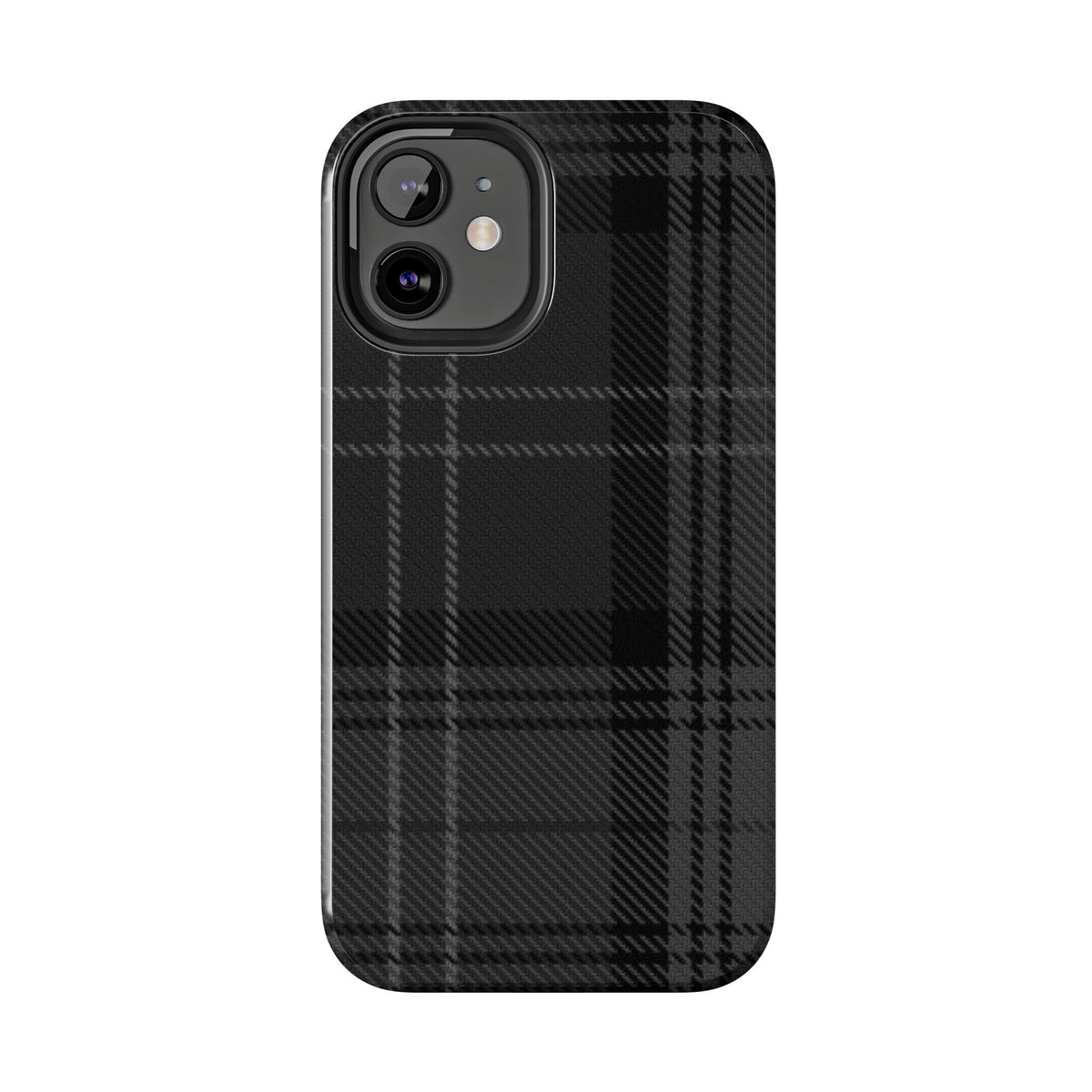 Black Plaid Gingham Phone Case