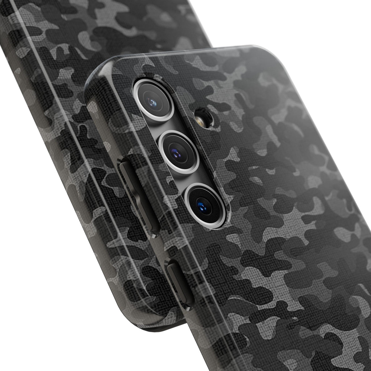 Black Camo Print Phone Case  - Tough Impact-Resistant Cases