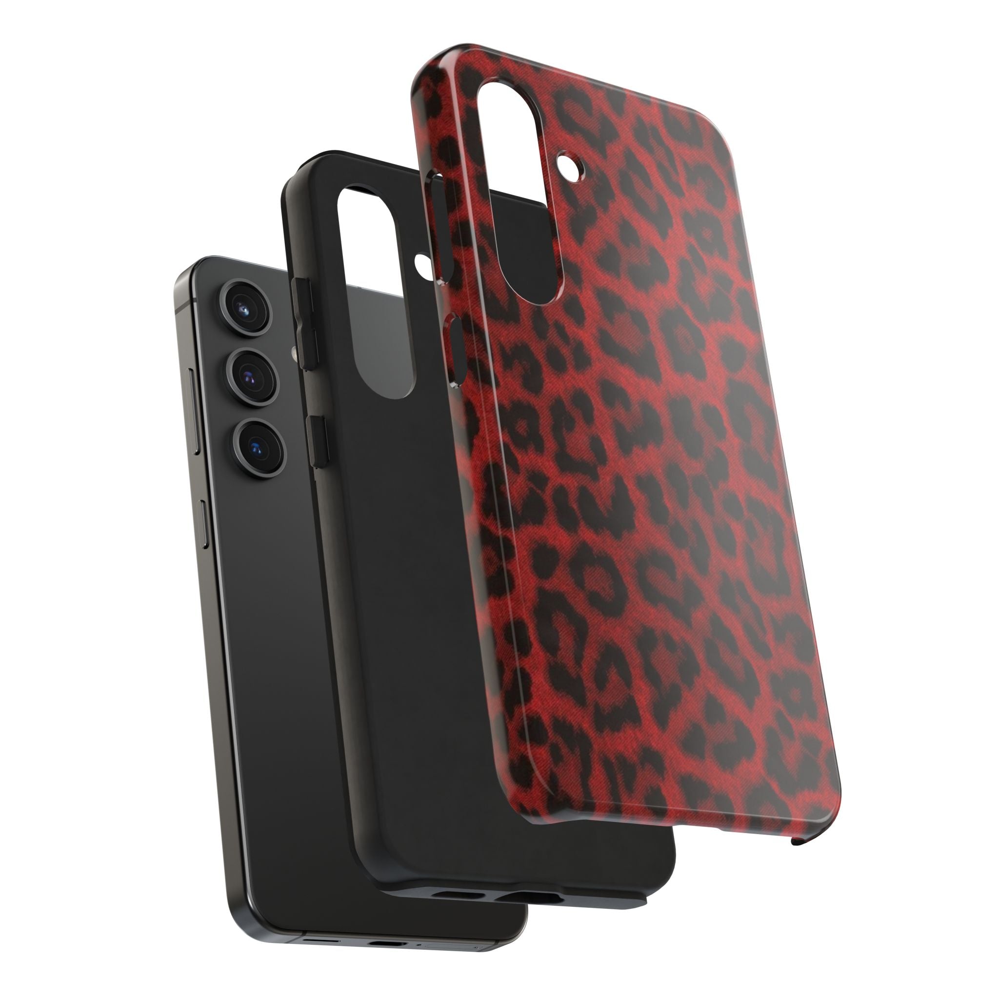 Red Cheetah Leopard Phone Case  - Tough Impact-Resistant Case