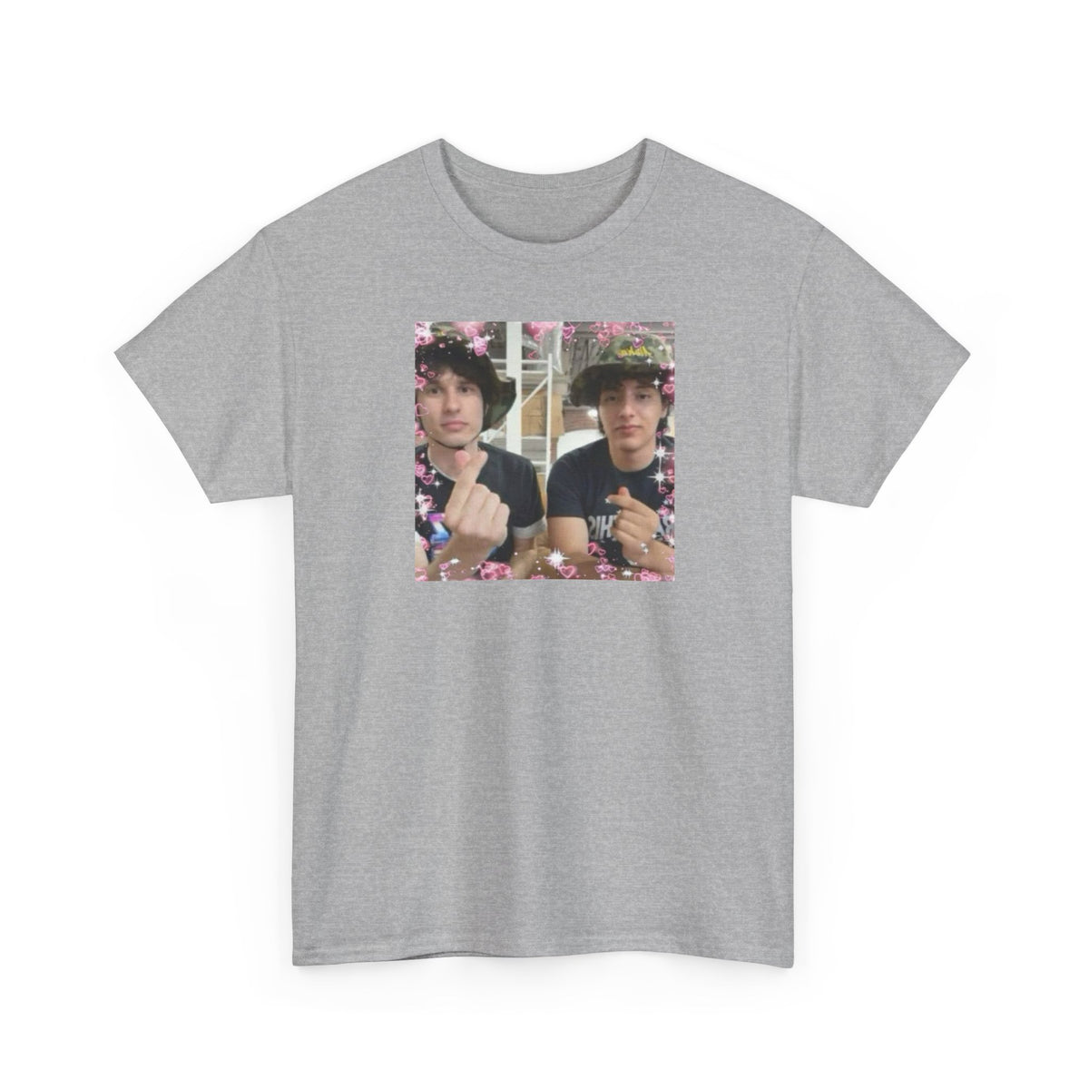 Proud Slushy Noobz Kawaii Cute Pic Martin and Hamzah Fan Merch Unisex Heavy Cotton Tee