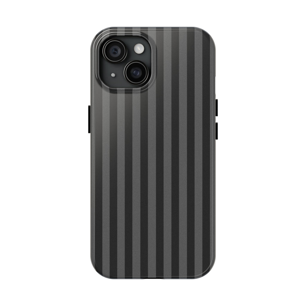 Dark Grey and Black Stripes Phone Case