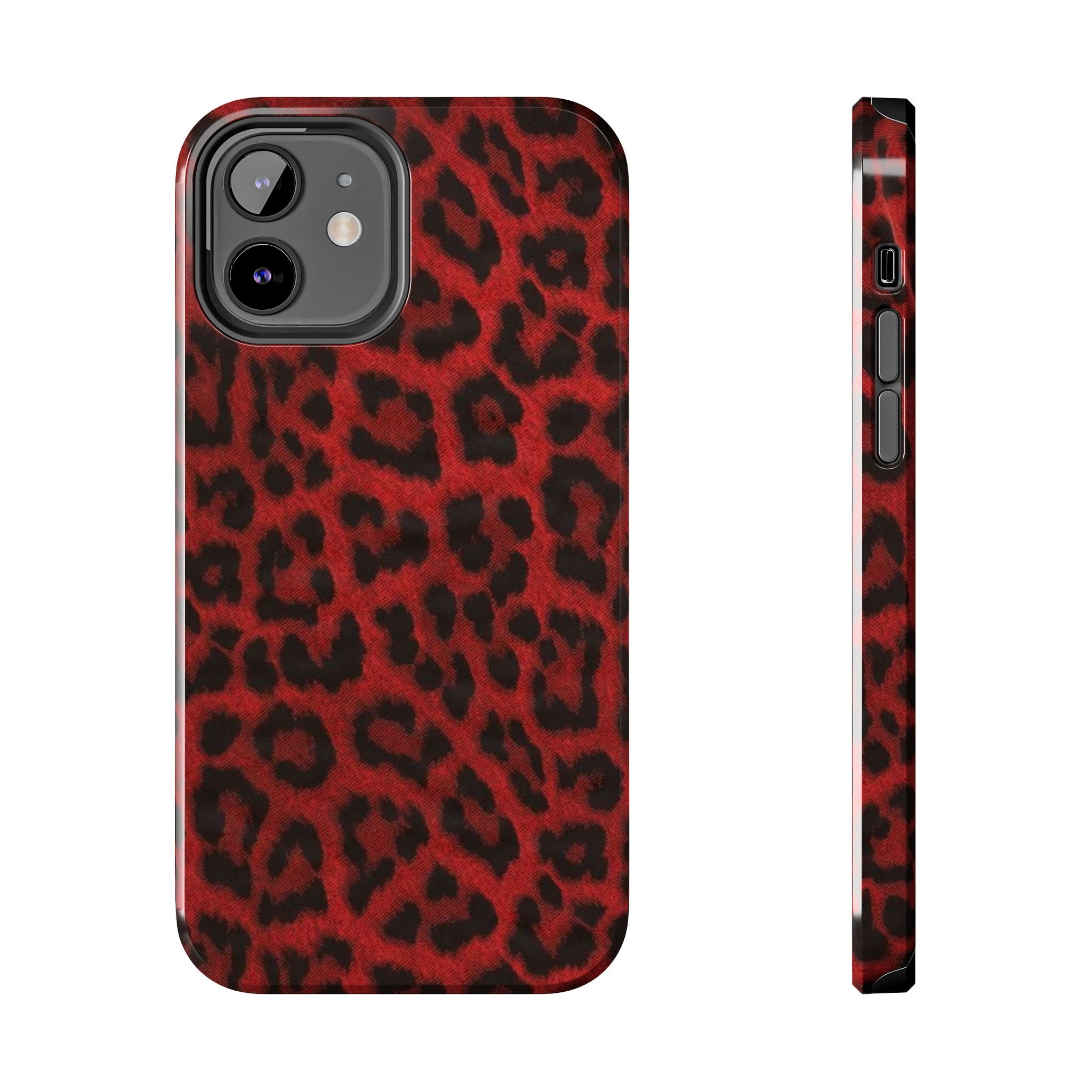 Red Cheetah Leopard Phone Case  - Tough Impact-Resistant Case