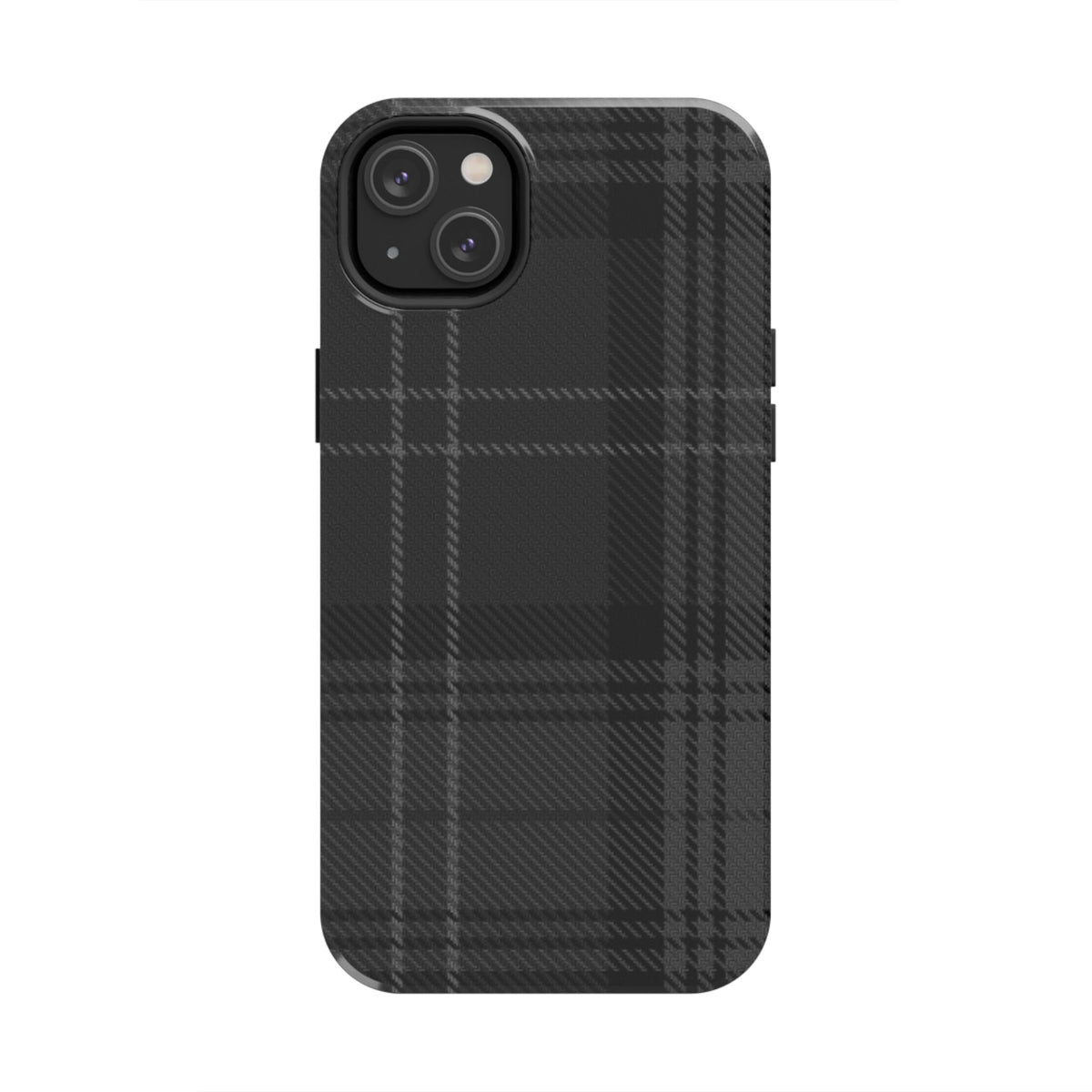 Black Plaid Gingham Phone Case