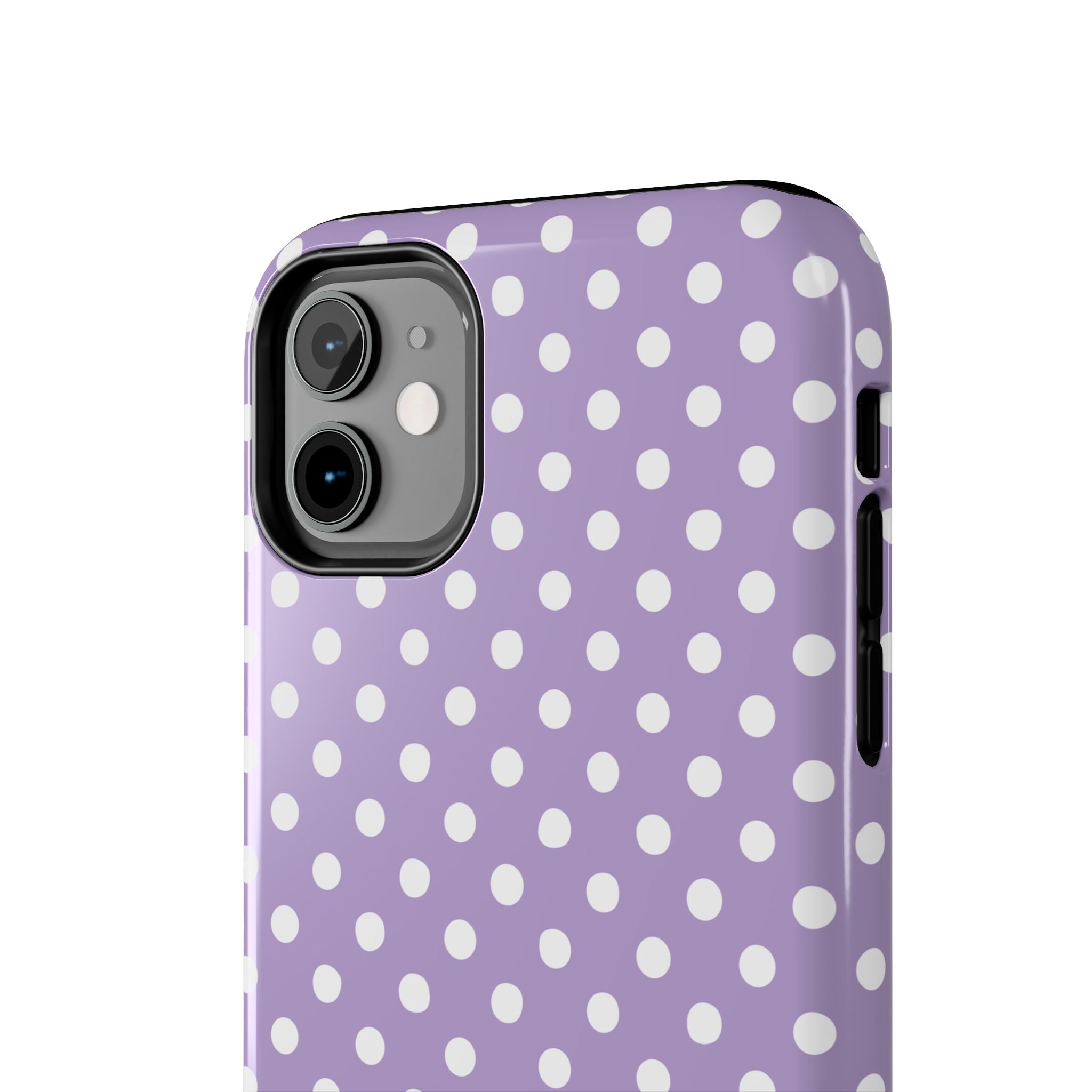 Purple Polka Dot Phone Case  - Tough Impact-Resistant Case