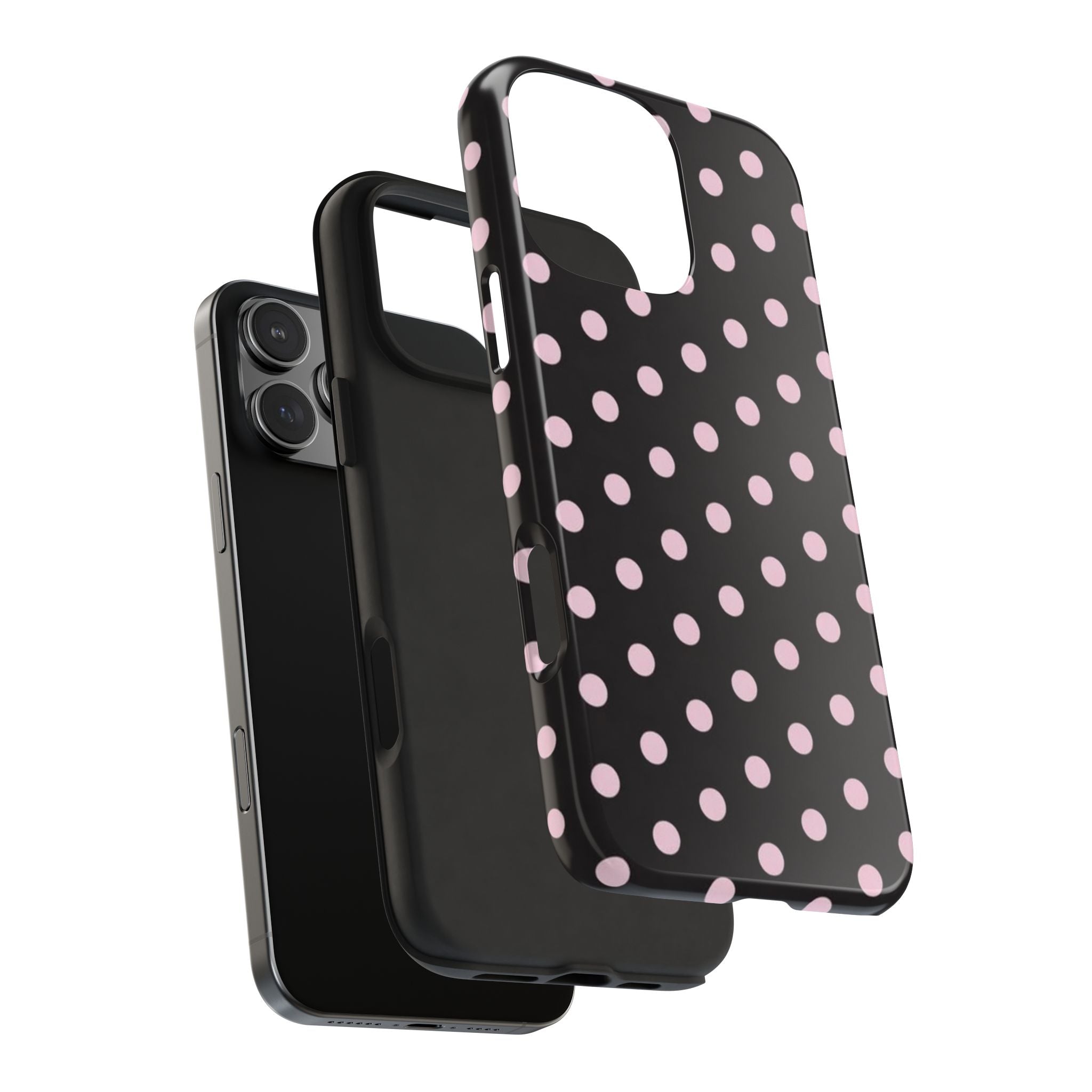 Black and Pink Spots Phone Case