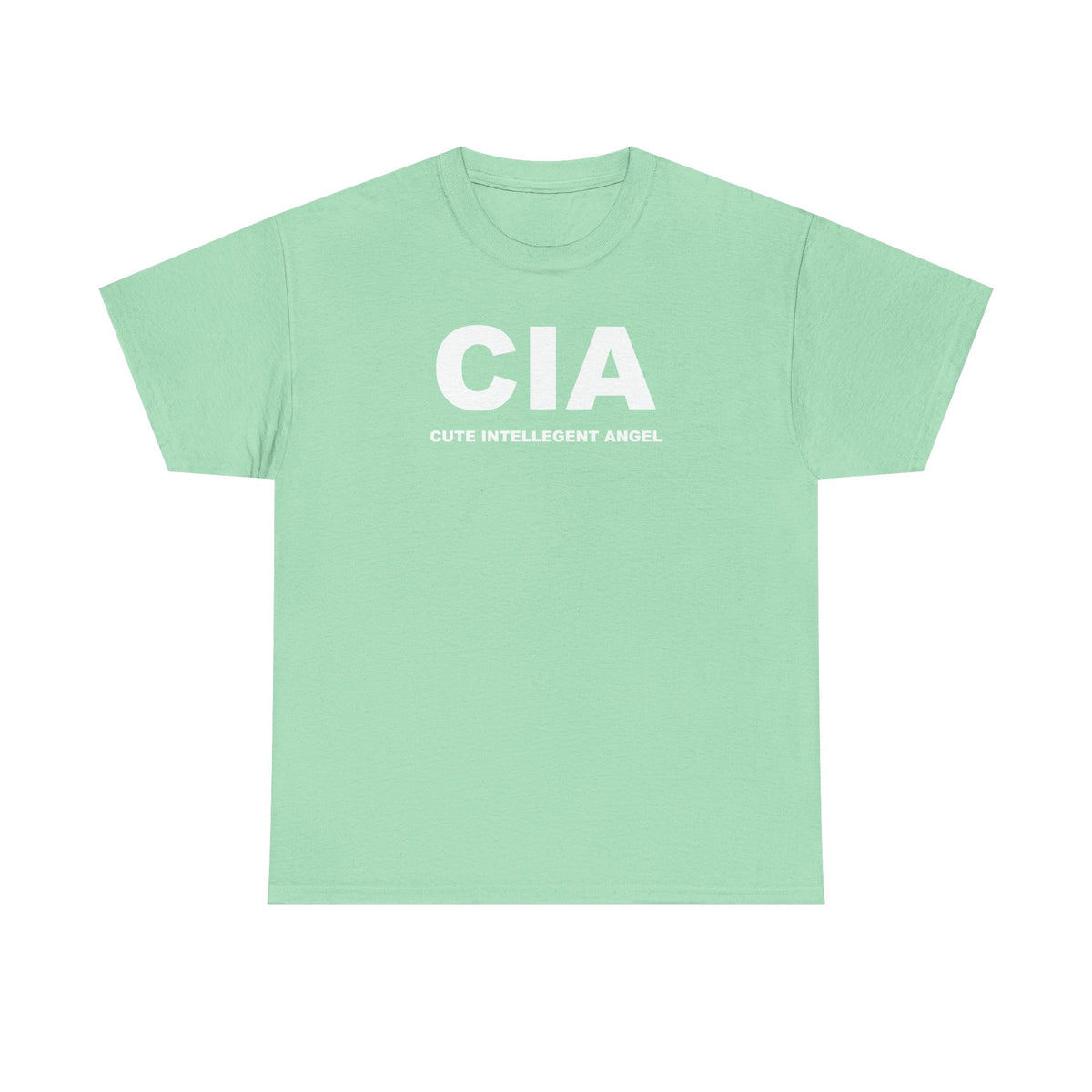CIA Cute Intelligent Angel 100% Cotton Tee