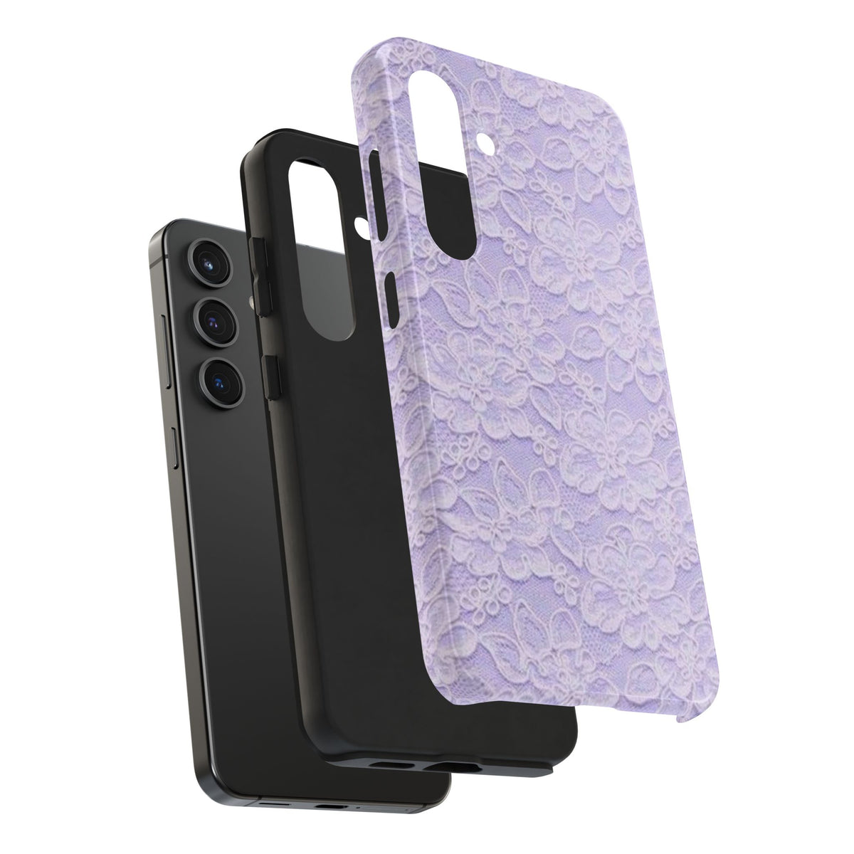 Purple Lace Cute Coquette Phone Case