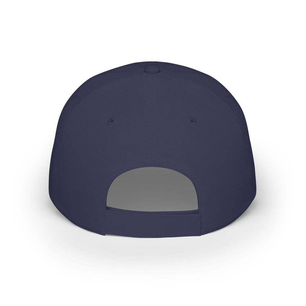 Log Off Peace Sign (White Text) Low Profile Baseball Cap