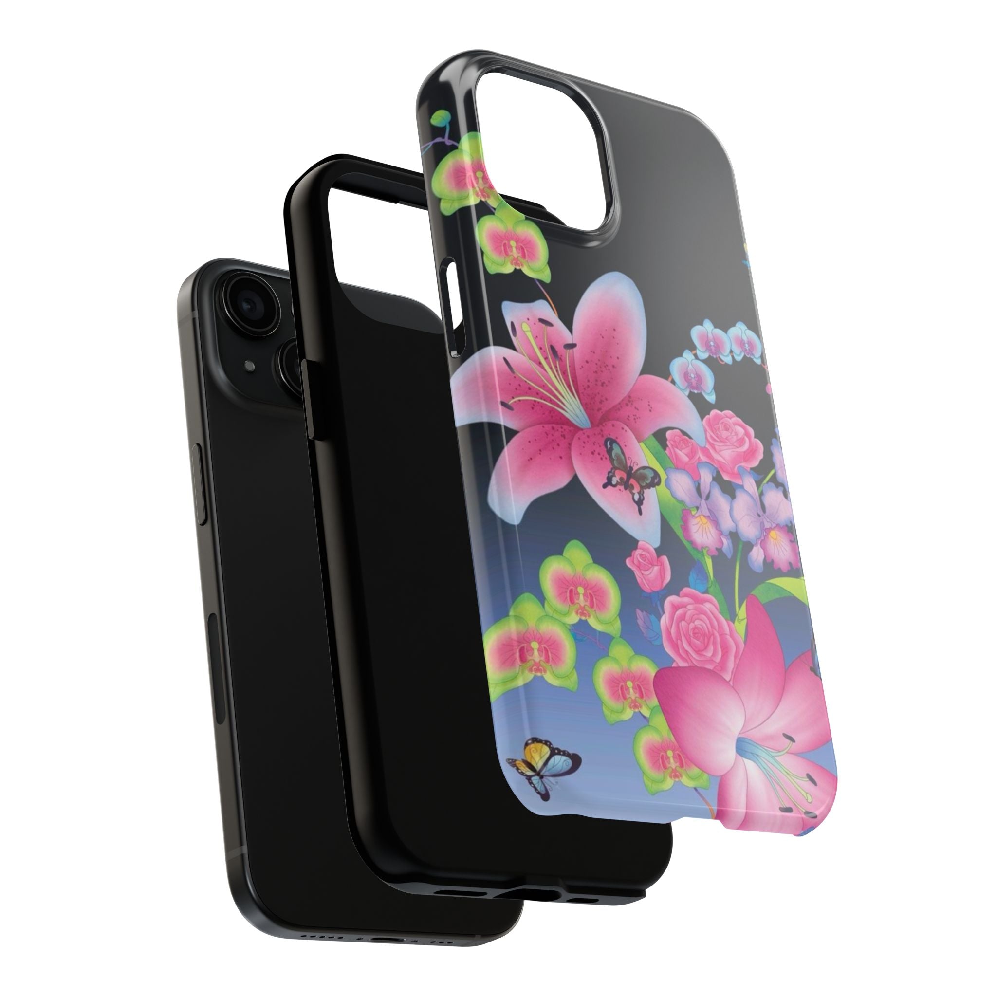 Bright Lily and Orchid  Phone Case