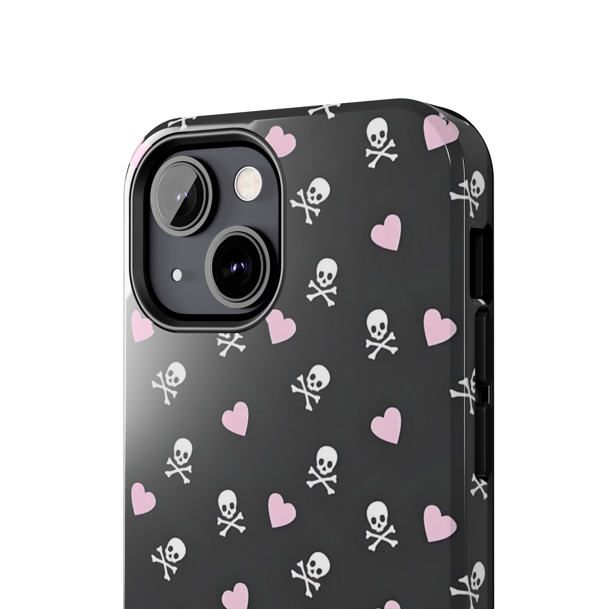 Cute Skulls and Hearts Phone Case  - Tough Impact-Resistant Case