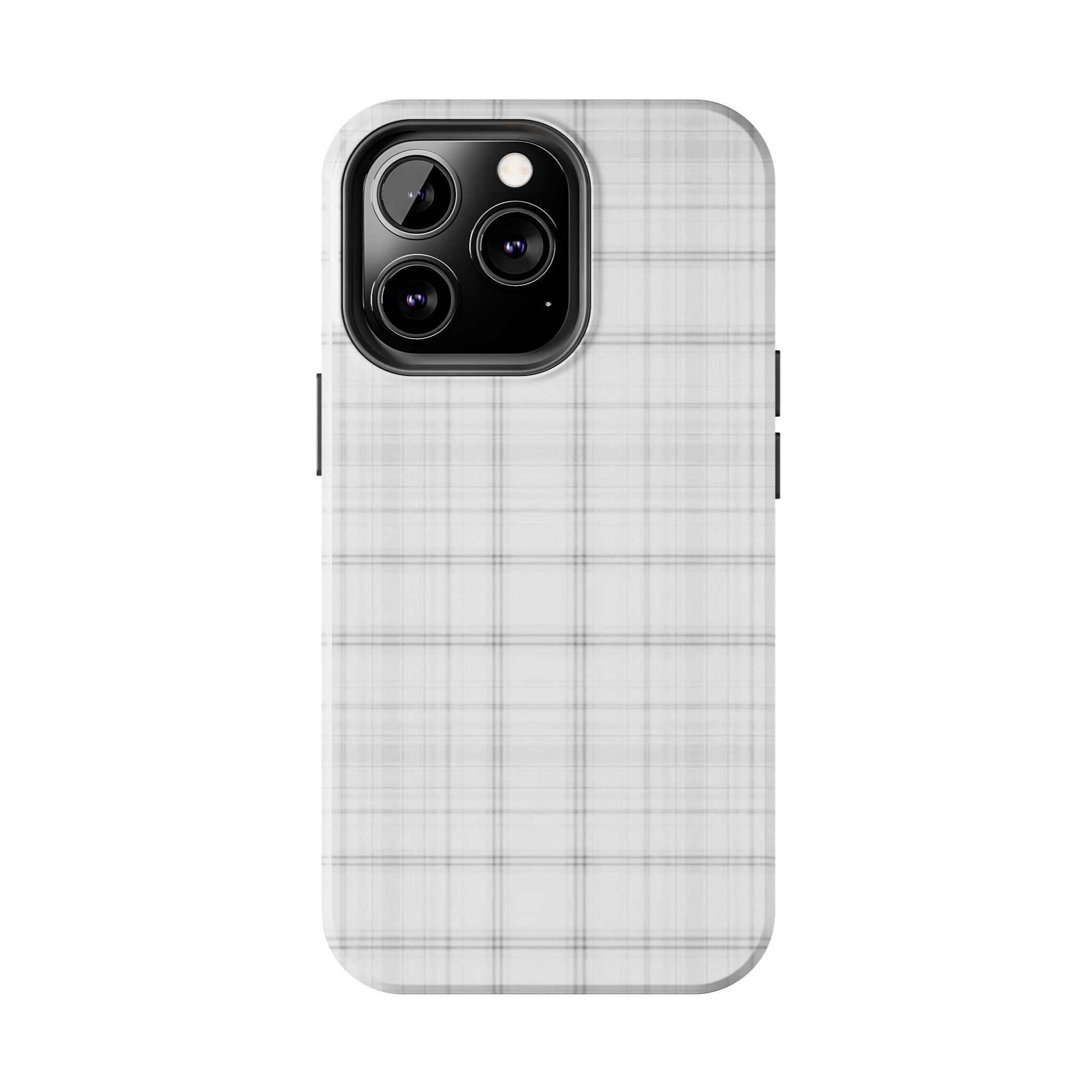 White Gingham Phone Case