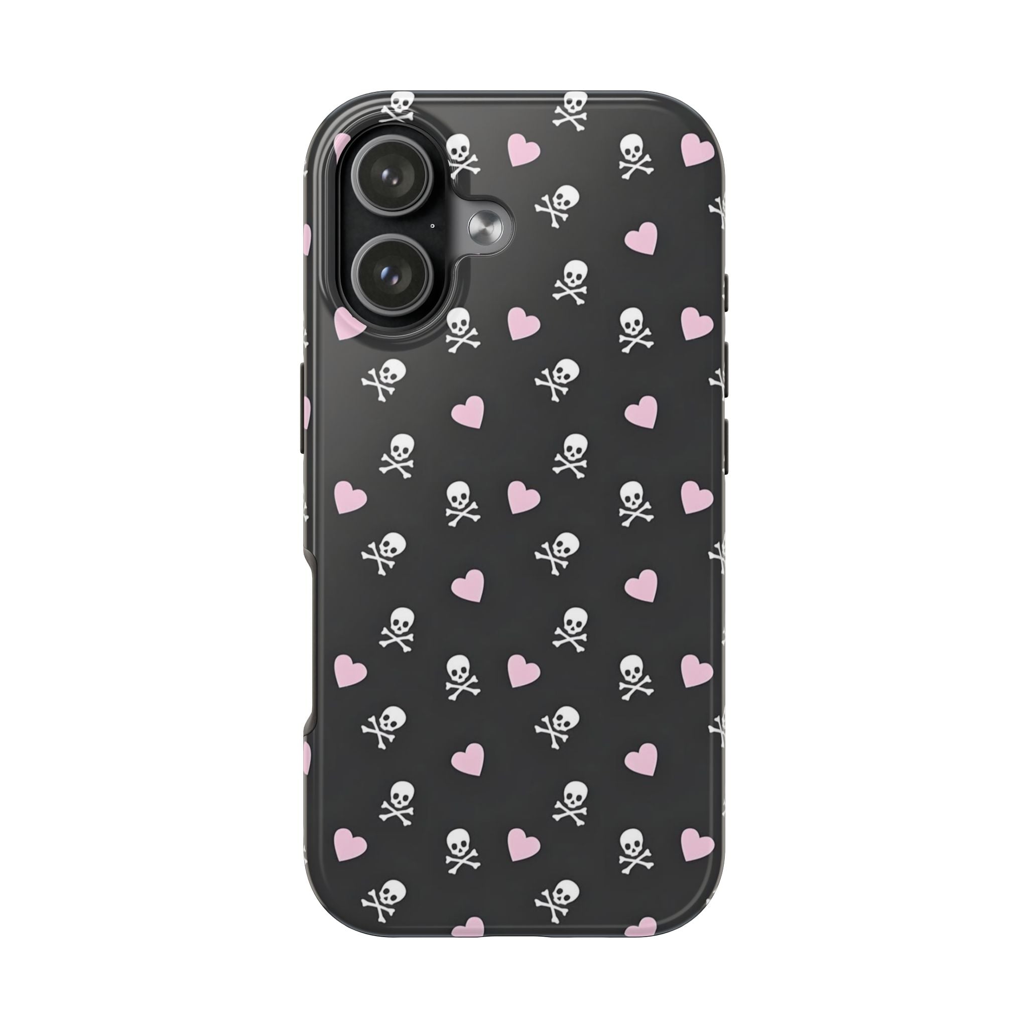Cute Skulls and Hearts Phone Case  - Tough Impact-Resistant Case