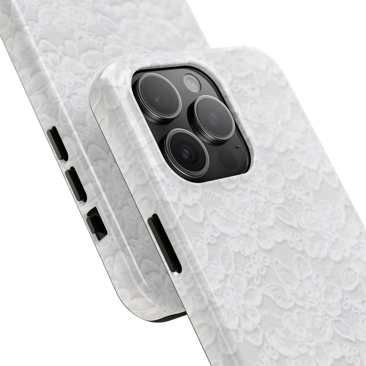 White Lace Coquette Phone Case