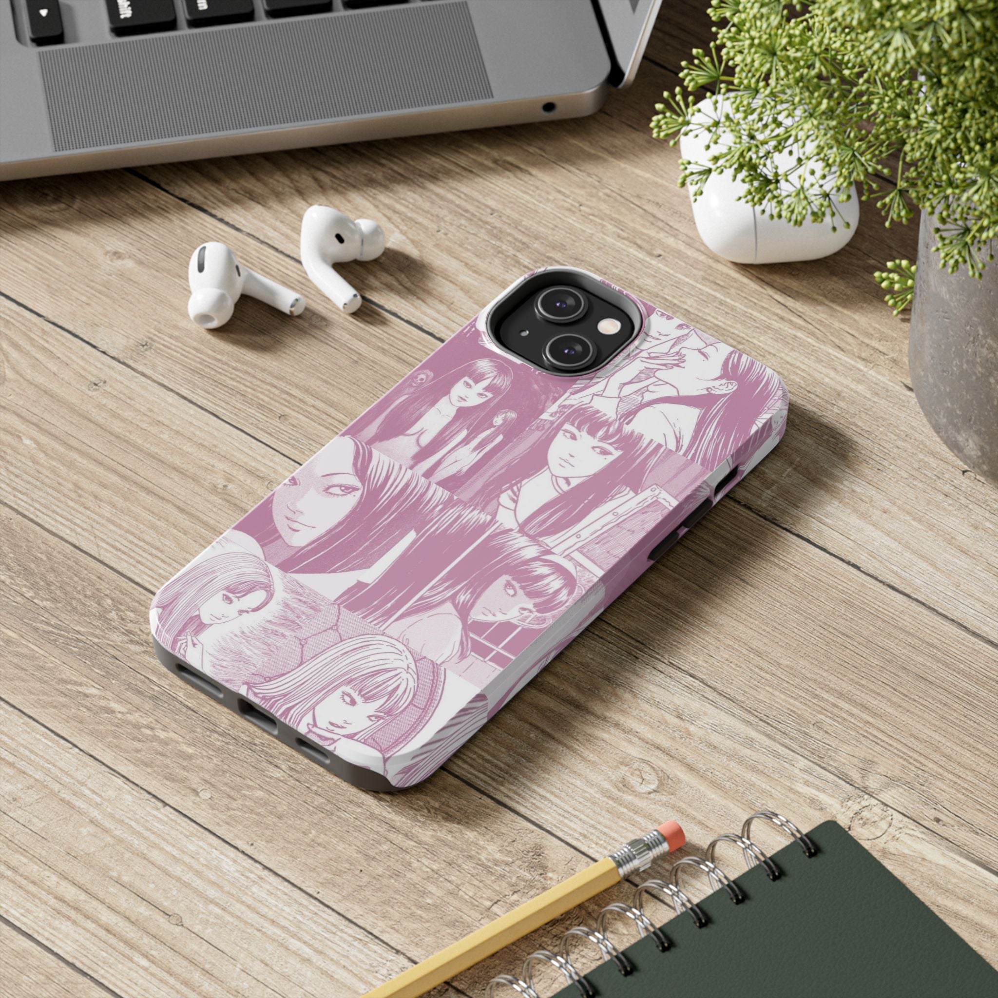 Cute Pink Anime Girl Comic BookPhone Case  - Tough Impact-Resistant Cases