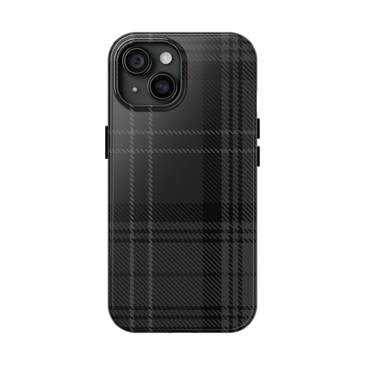 Black Plaid Gingham Phone Case