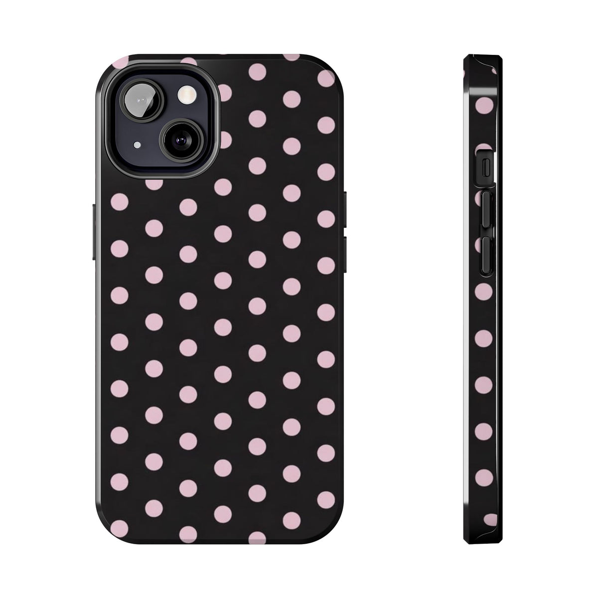 Black and Pink Spots Phone Case