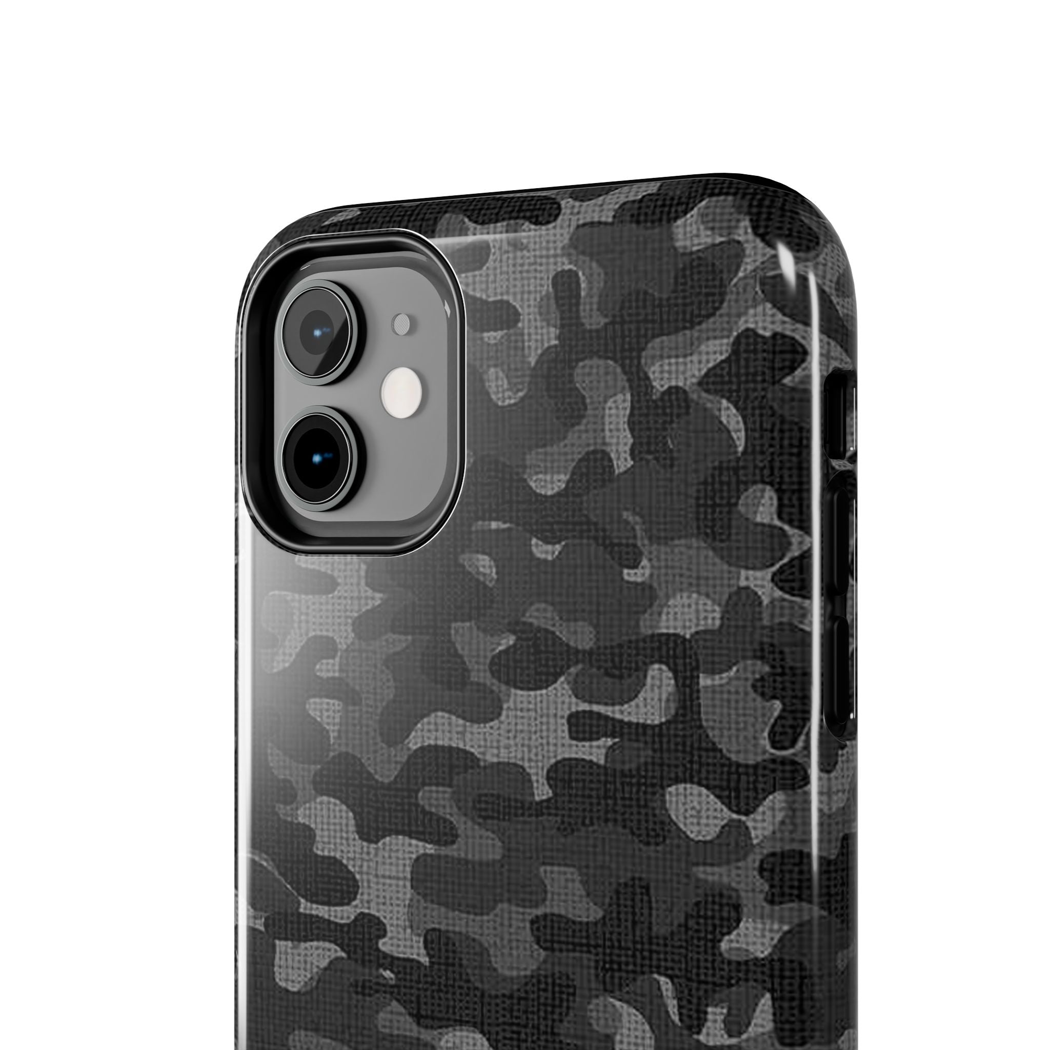Black Camo Print Phone Case  - Tough Impact-Resistant Cases