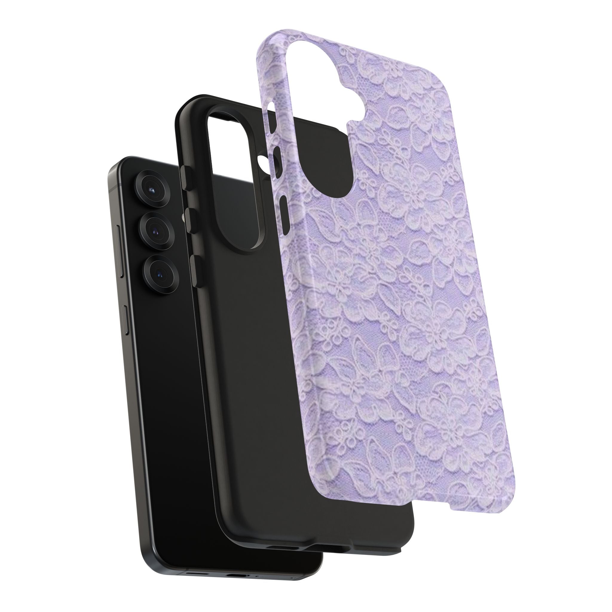 Purple Lace Cute Coquette Phone Case