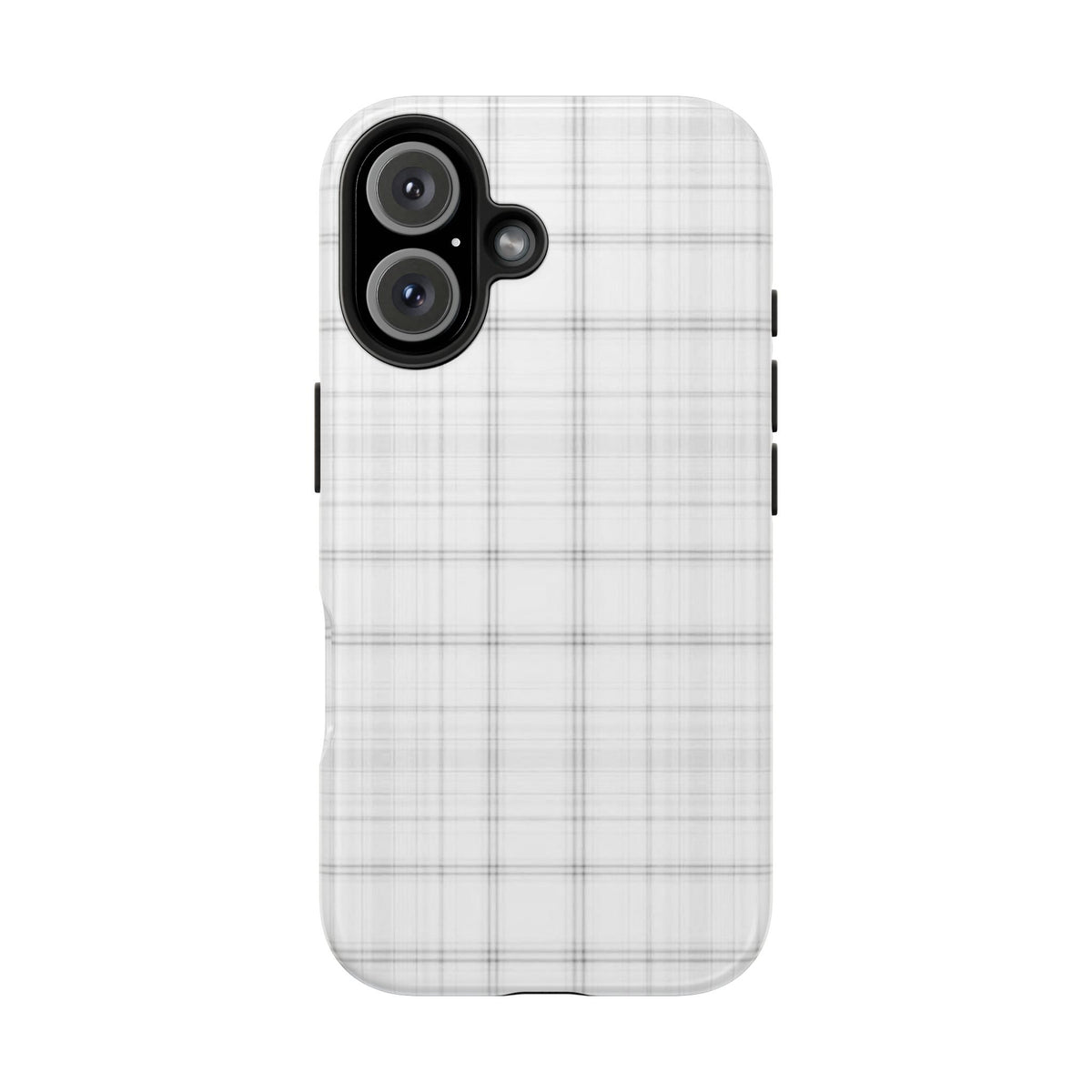 White Gingham Phone Case