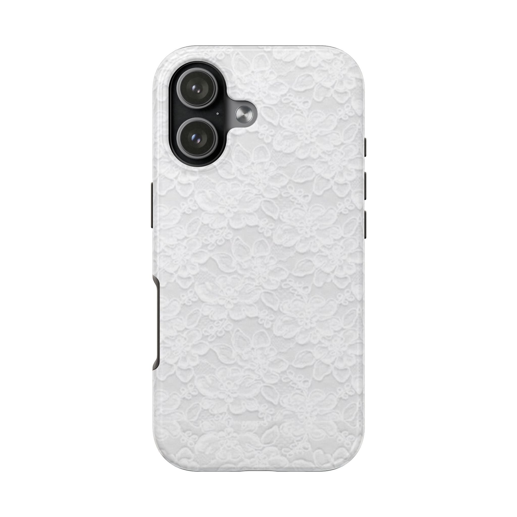 White Lace Coquette Phone Case