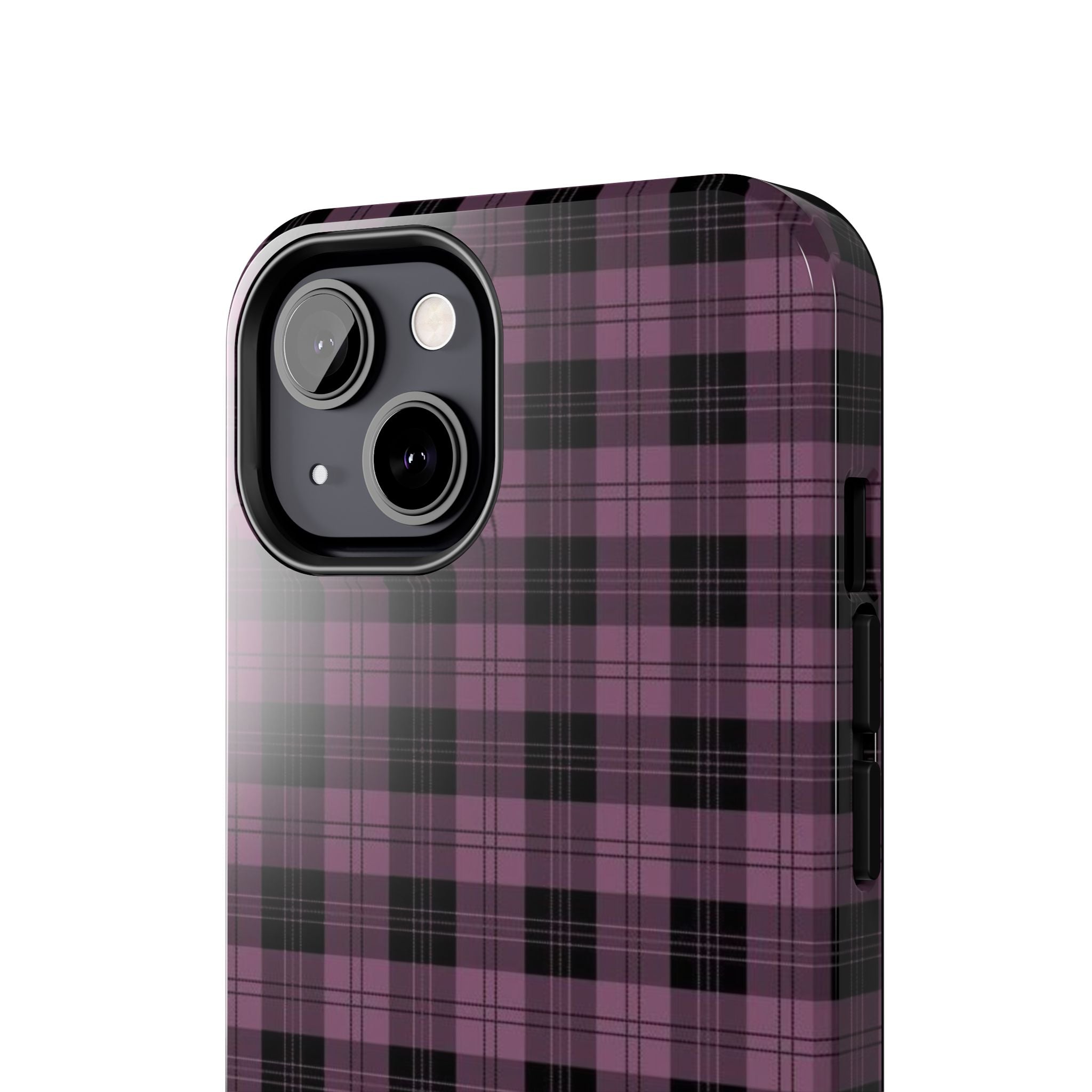 Emo Dark Pink Gingham Plaid Phone Case  - Tough Impact-Resistant Case