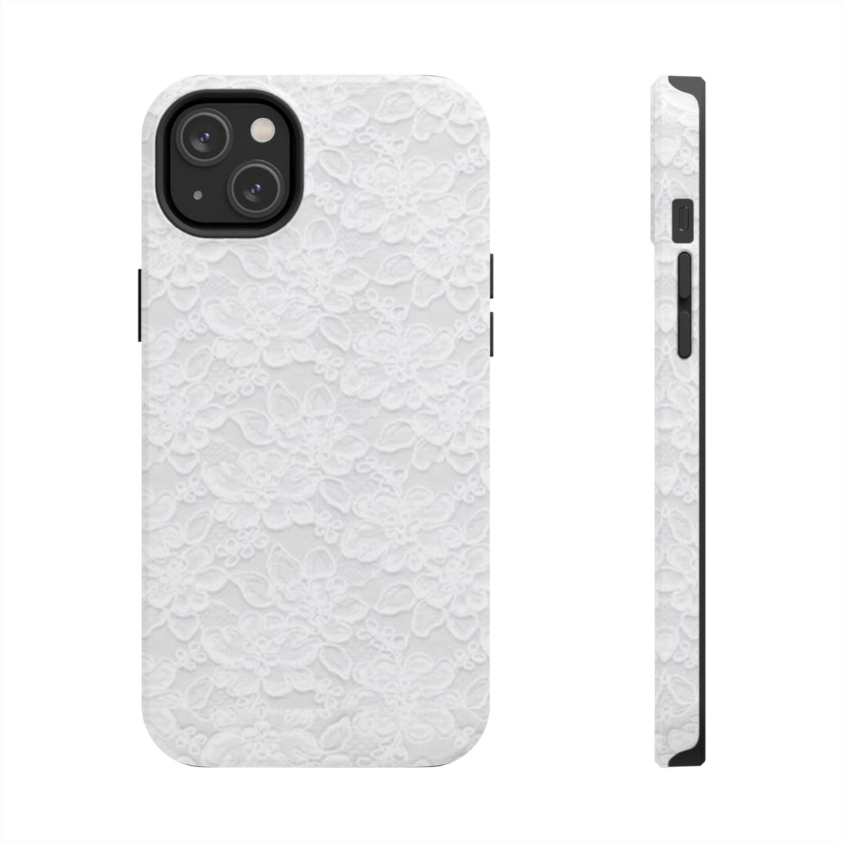 White Lace Coquette Phone Case