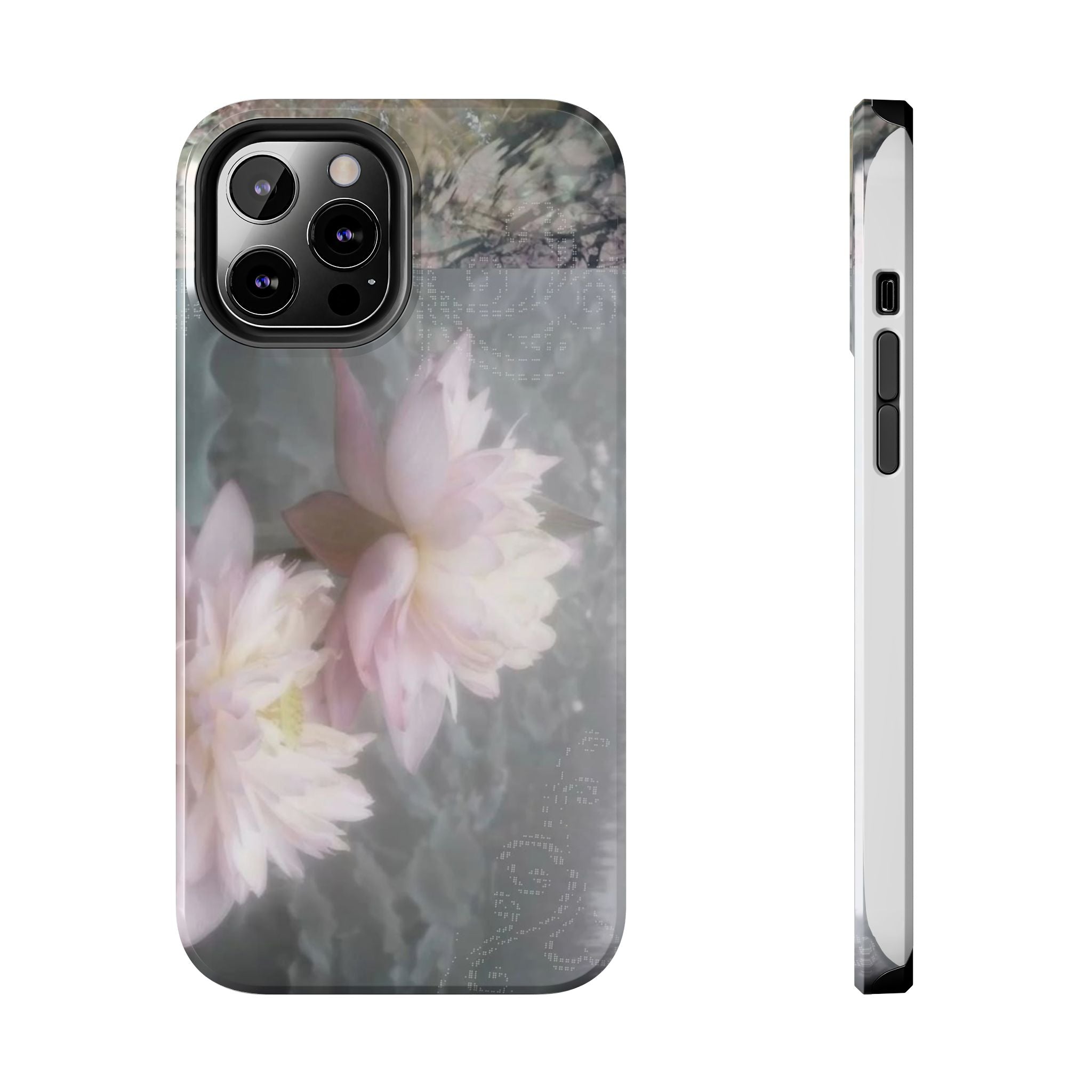 Lotus Flowers Cyber Whimsy Phone Case
