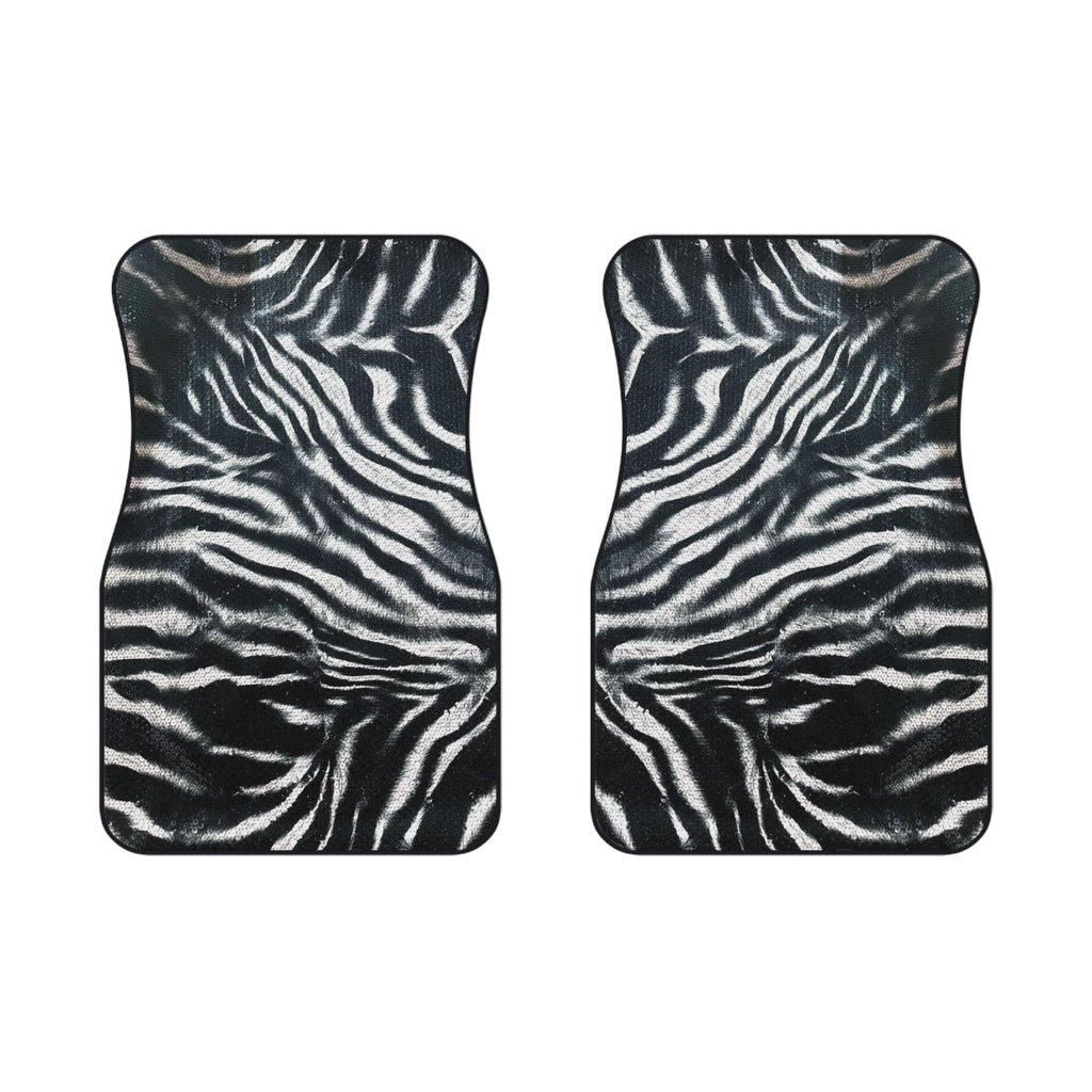 Zebra Car Floor Mats (2x Front)