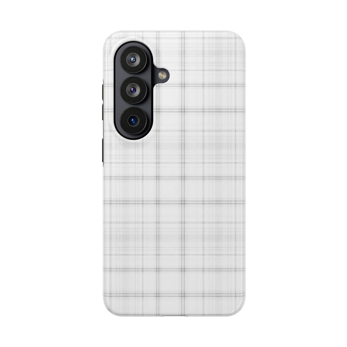 White Gingham Phone Case