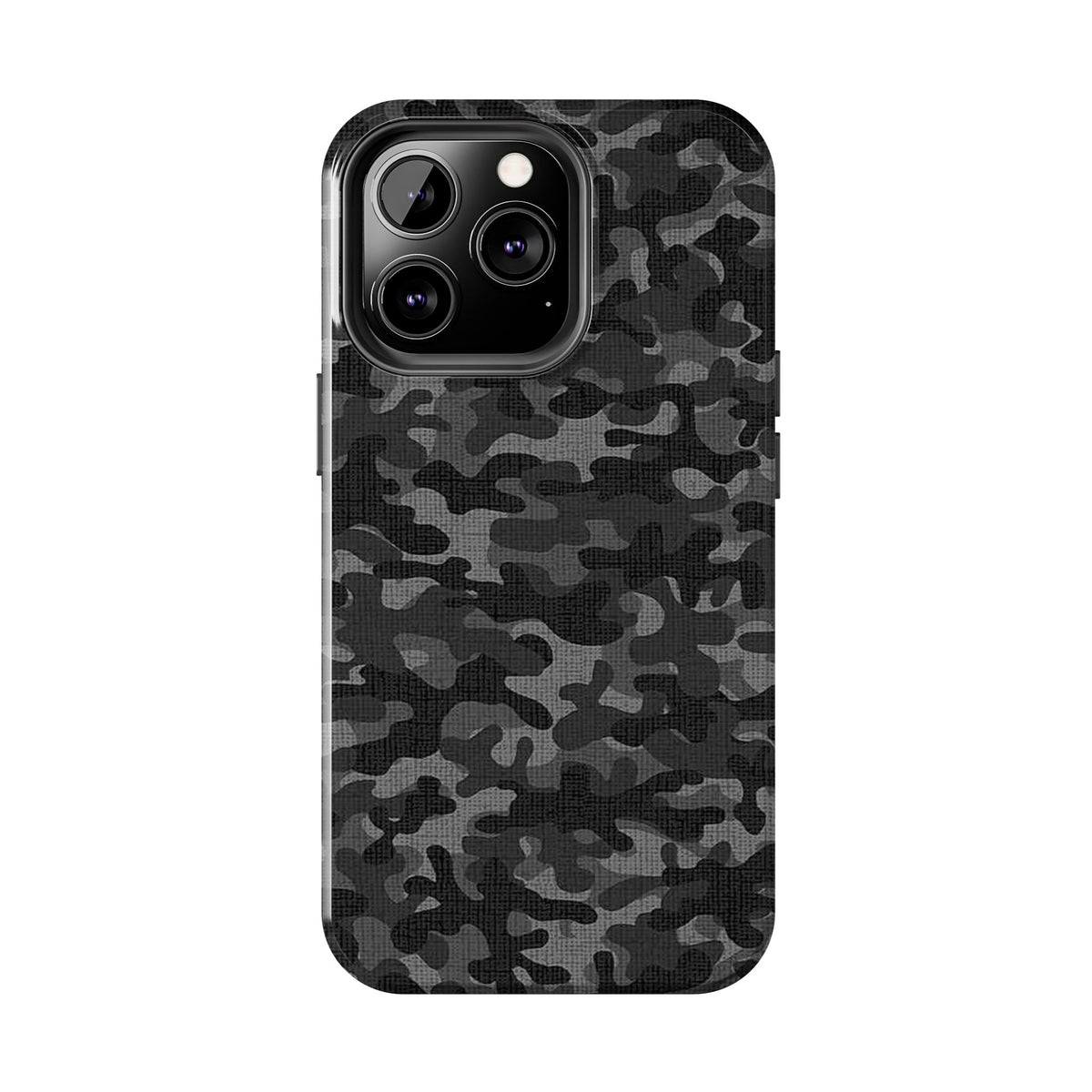 Black Camo Print Phone Case  - Tough Impact-Resistant Cases