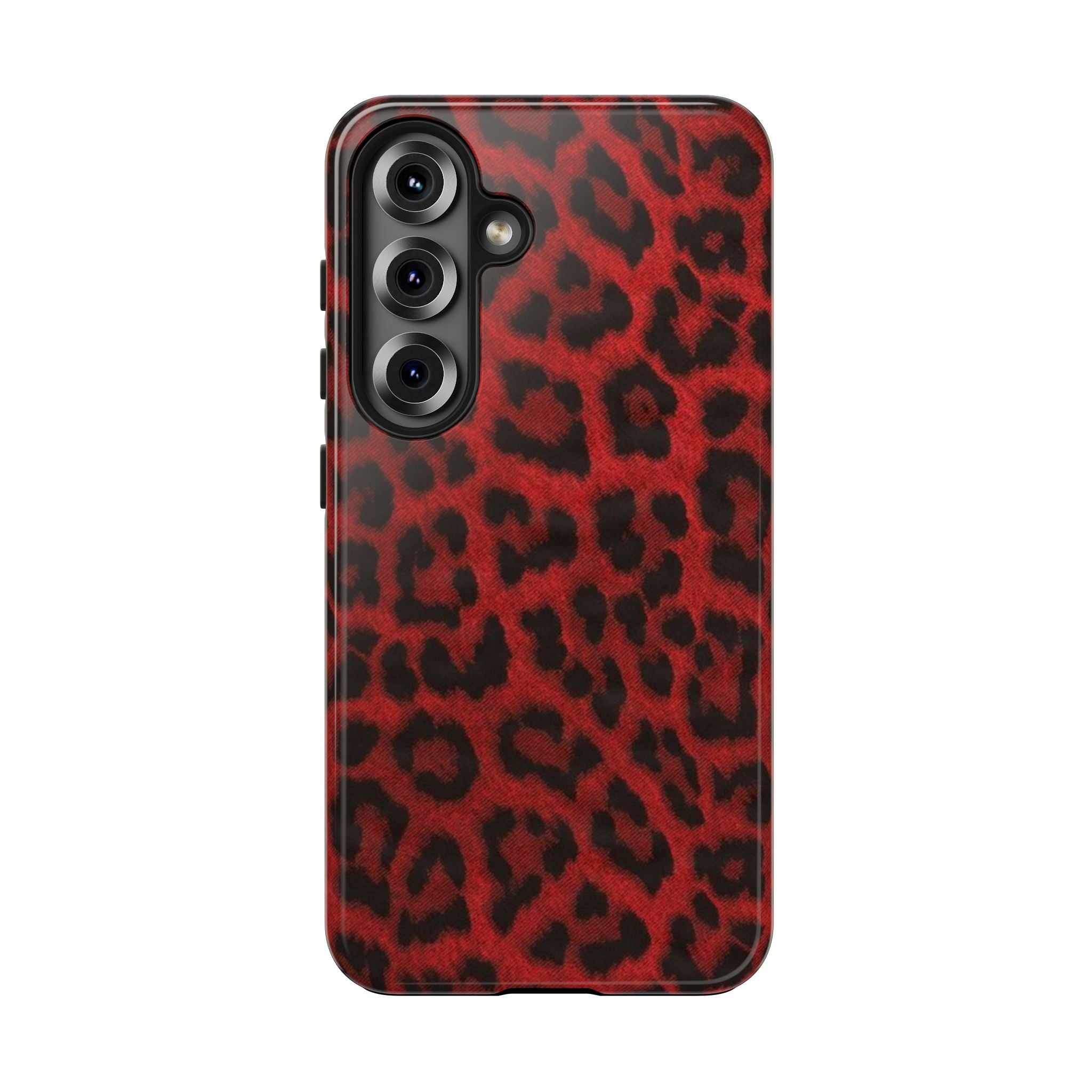 Red Cheetah Leopard Phone Case  - Tough Impact-Resistant Case