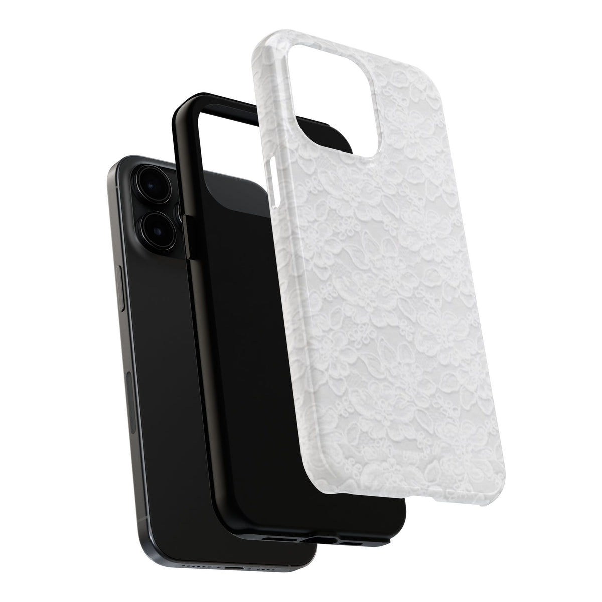 White Lace Coquette Phone Case