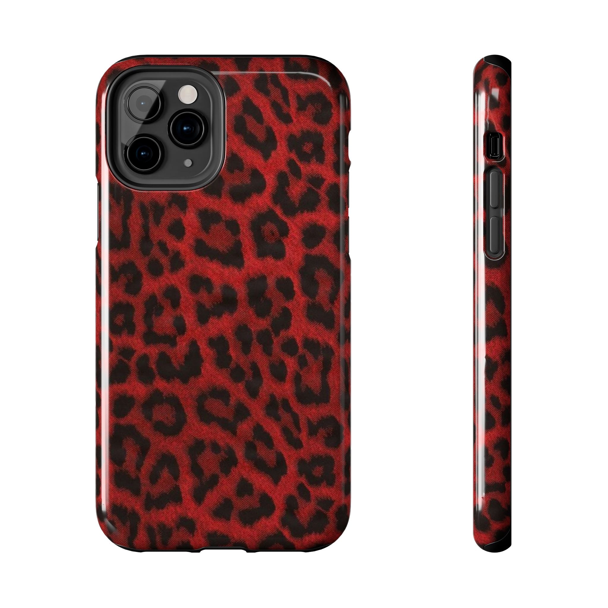 Red Cheetah Leopard Phone Case  - Tough Impact-Resistant Case