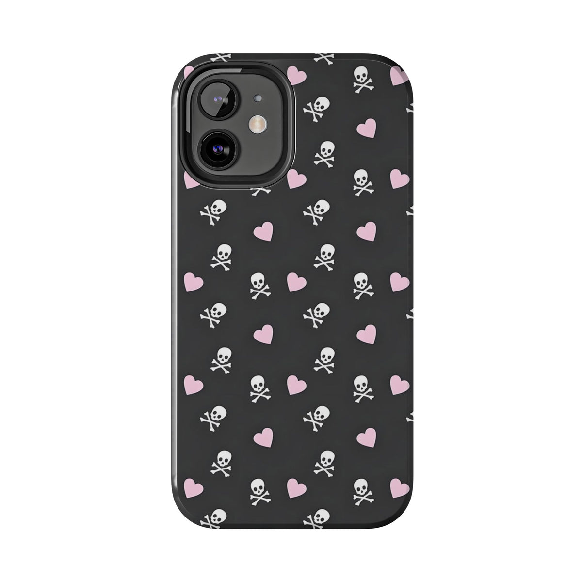 Cute Skulls and Hearts Phone Case  - Tough Impact-Resistant Case