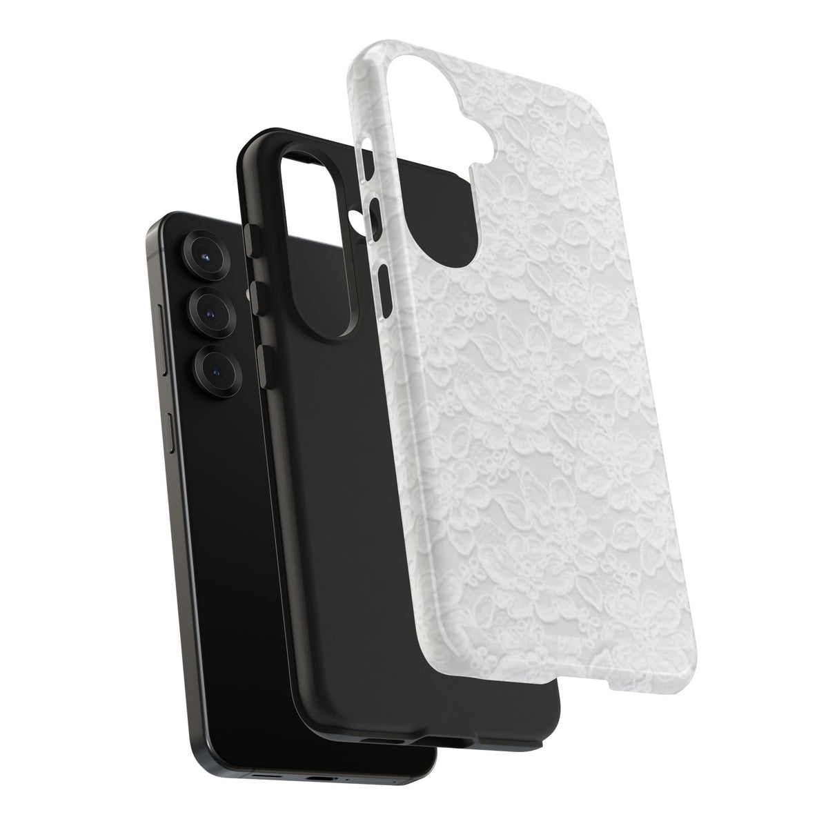 White Lace Coquette Phone Case