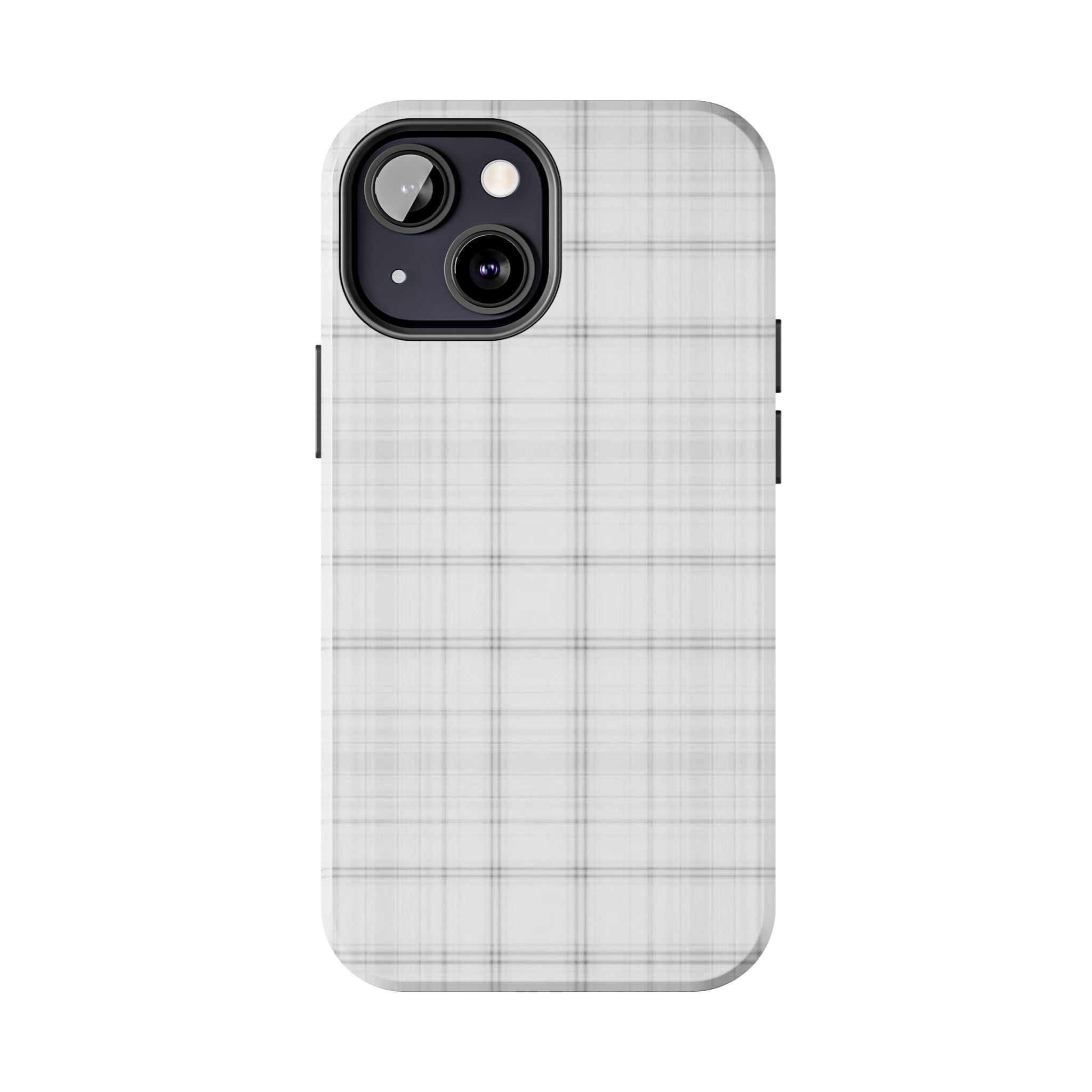 White Gingham Phone Case