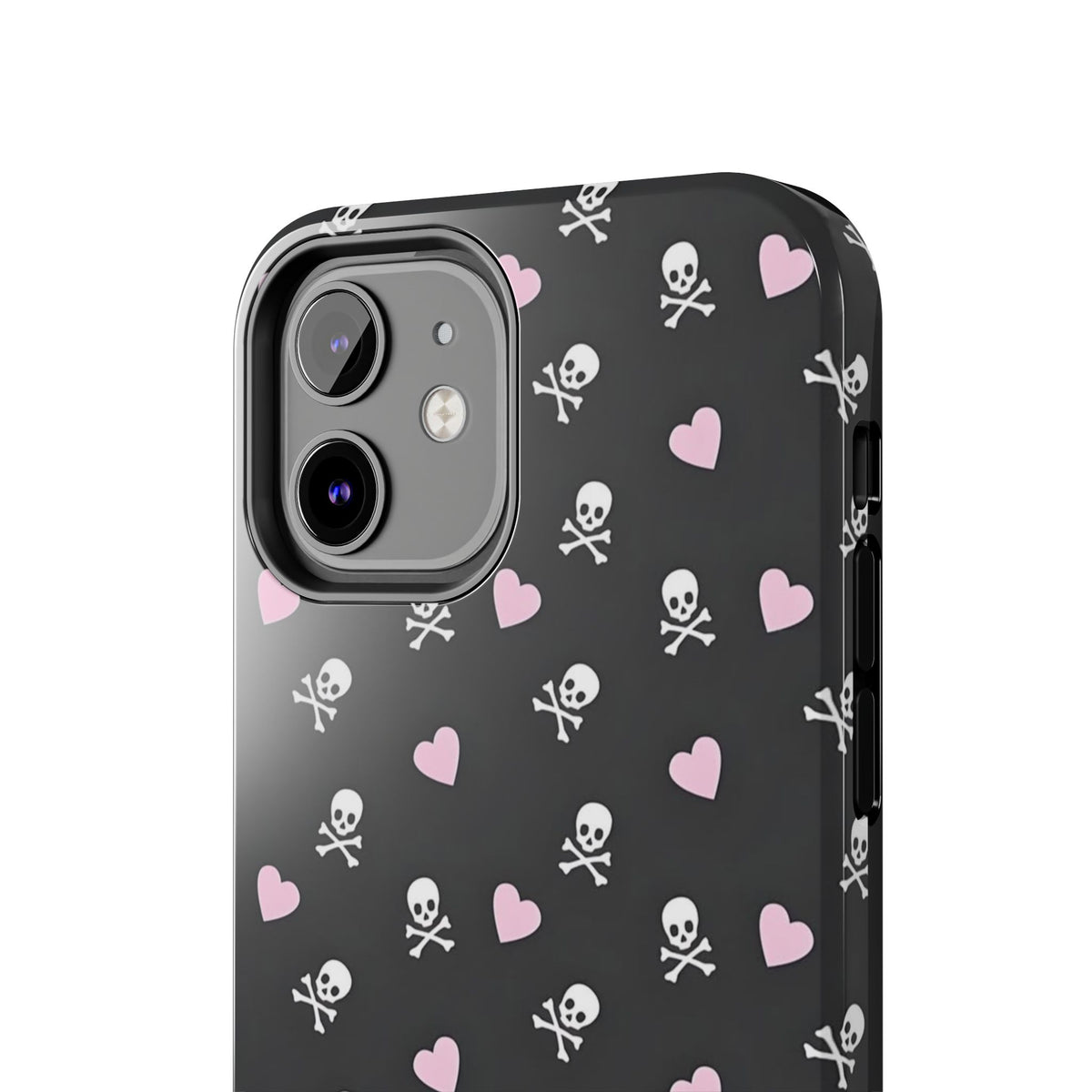 Cute Skulls and Hearts Phone Case  - Tough Impact-Resistant Case