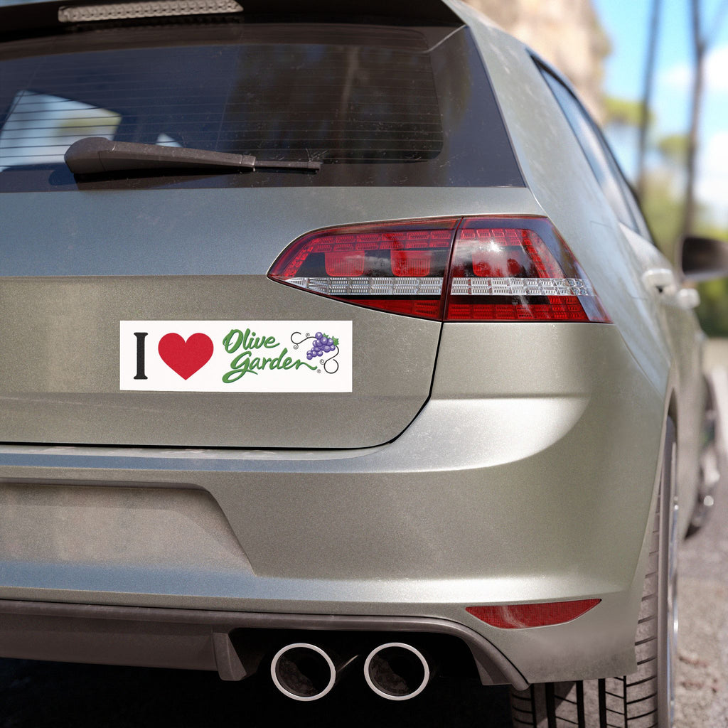 I Love Olive Garden I heart Olive Garden Funny Bumper Magnet