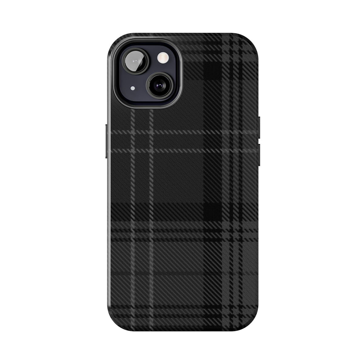 Black Plaid Gingham Phone Case
