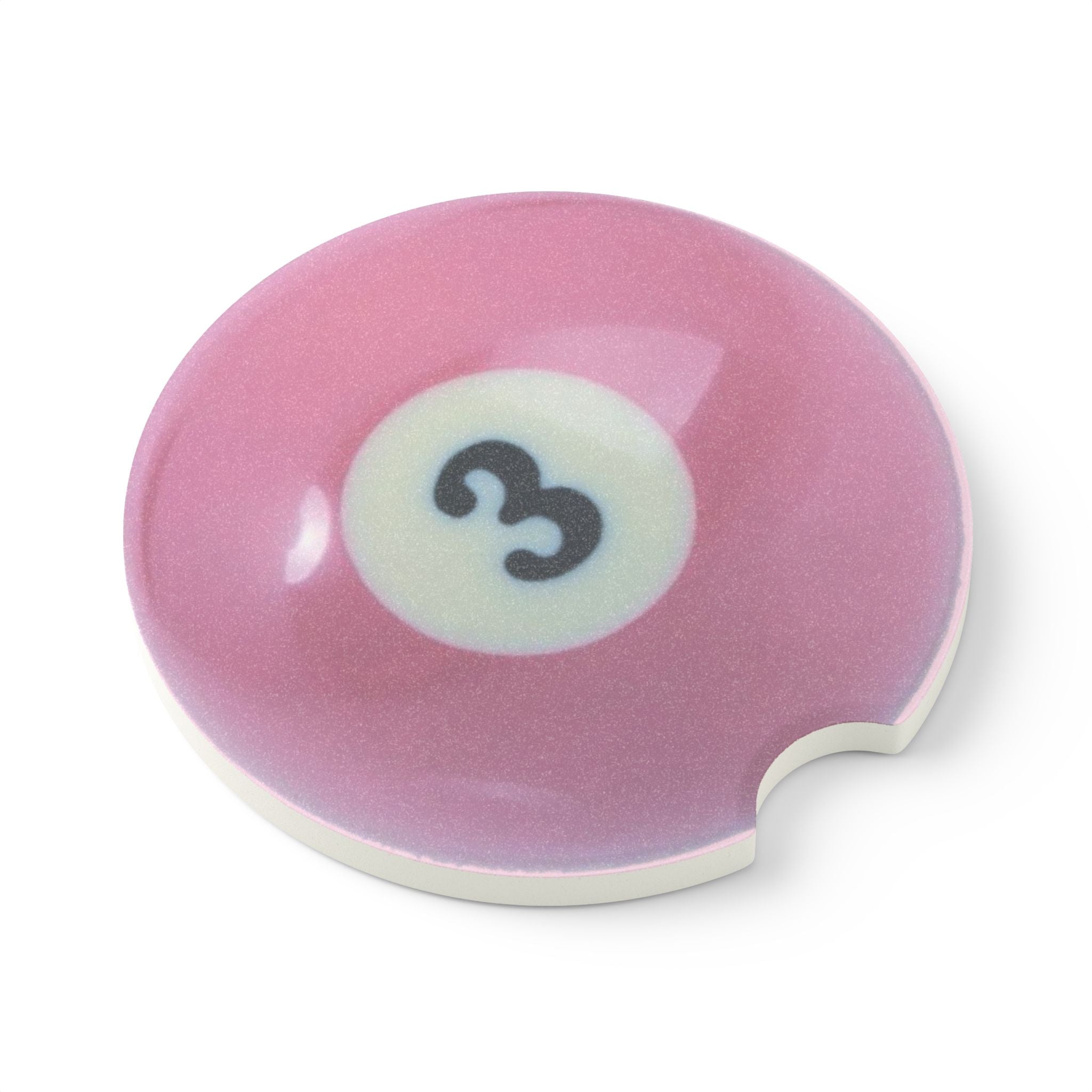 Pink 3 Ball Cute Soapstone Car Coaster