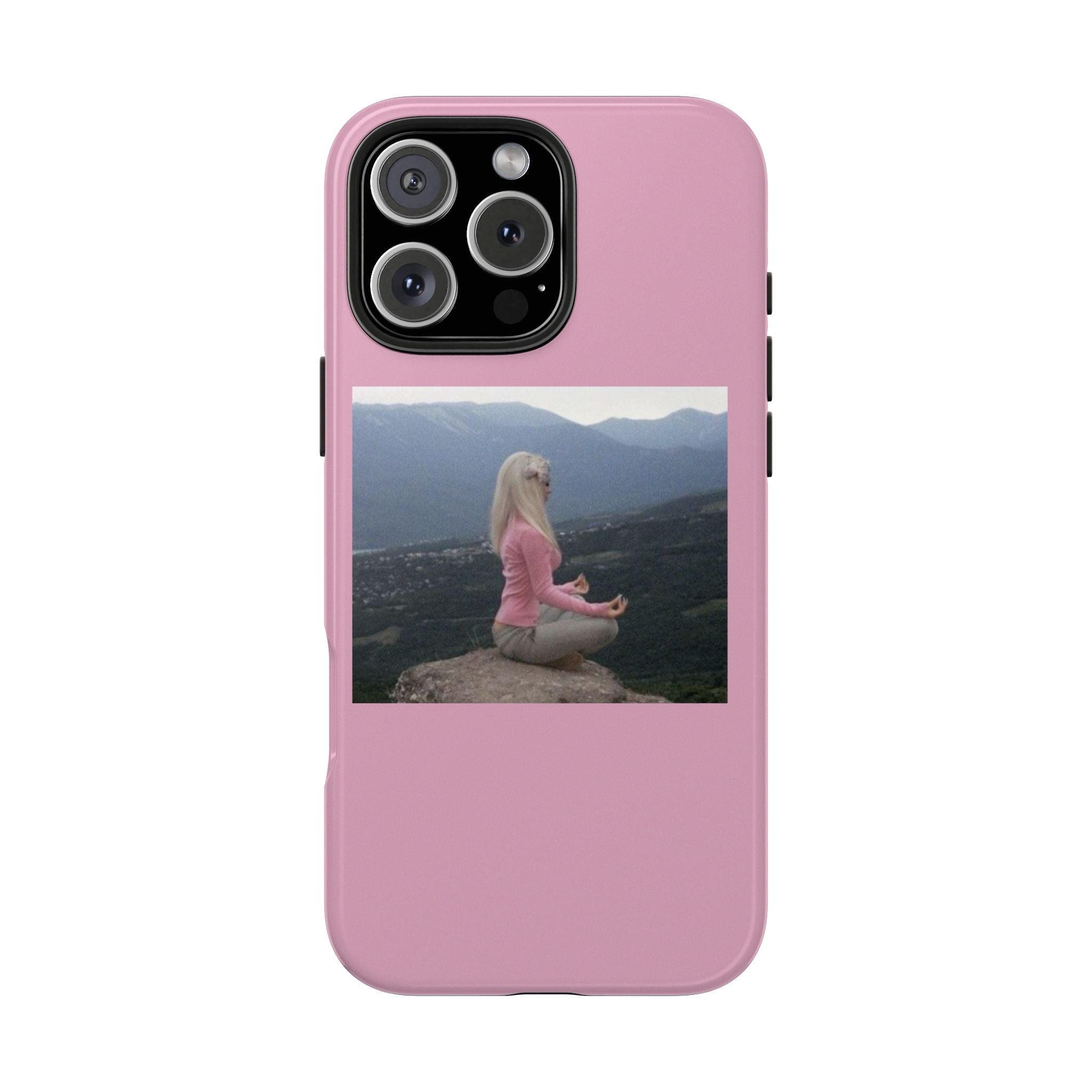 Manifestation Yoga Girl Manifesting Meme Phone Case