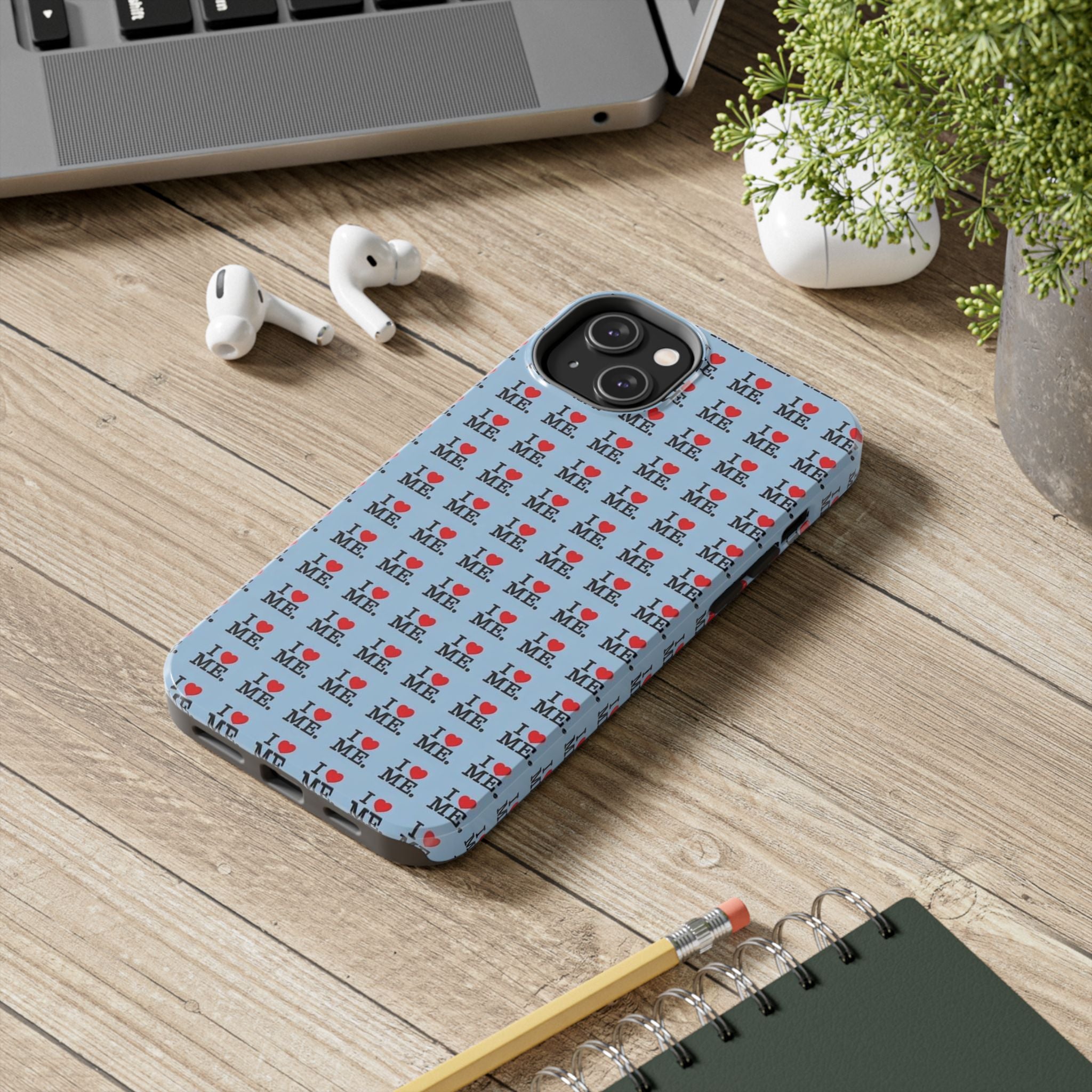 I <3 Me Baby Blue Phone Case