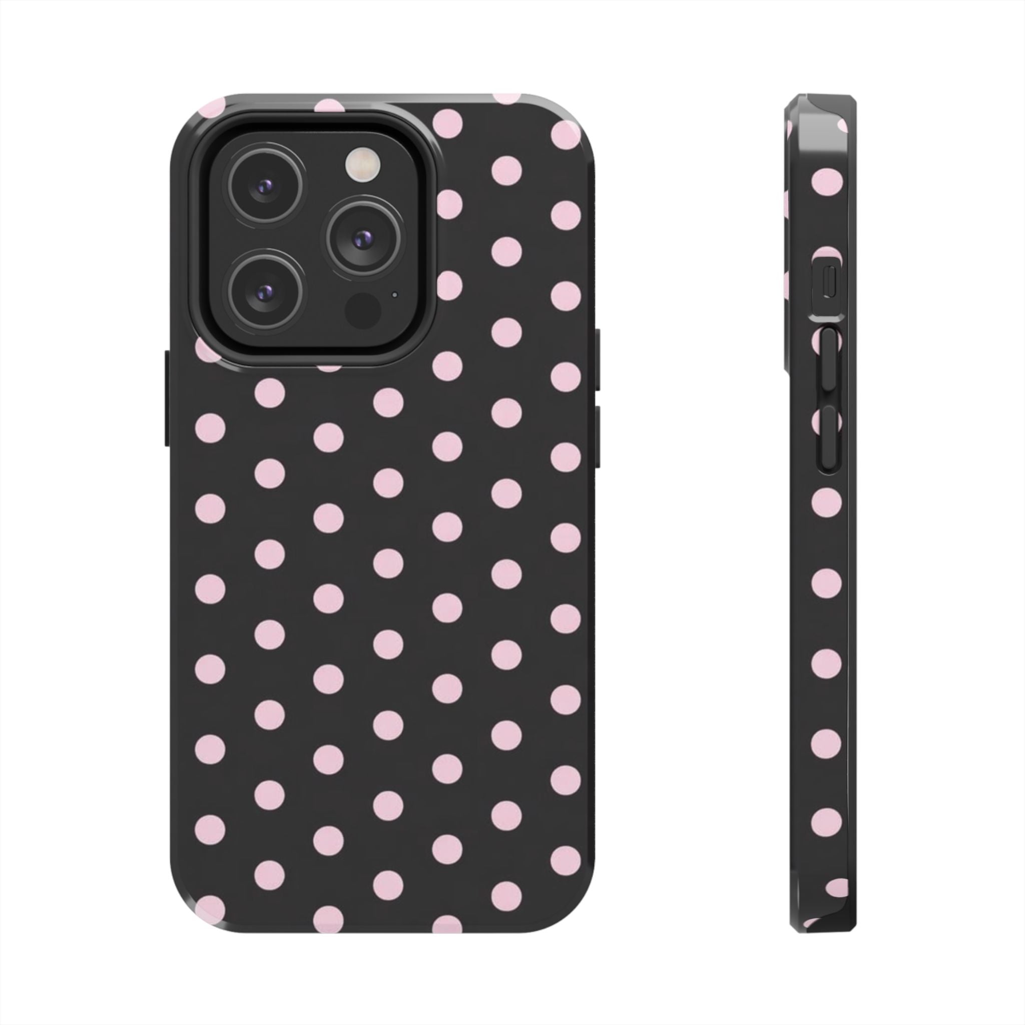 Black and Pink Spots Phone Case